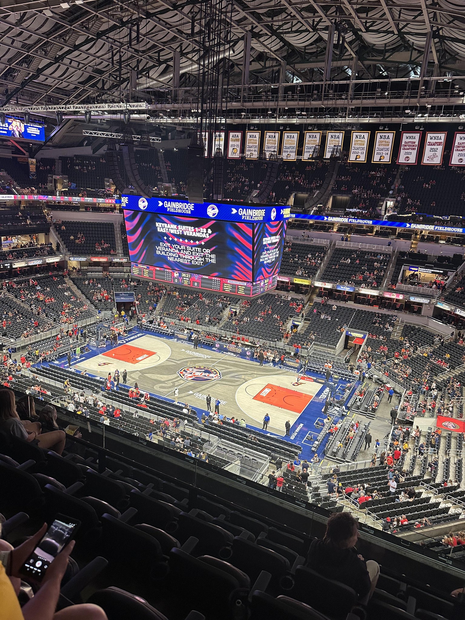Real Fan View taken from Section 223 at Gainbridge Fieldhouse by Alexi C