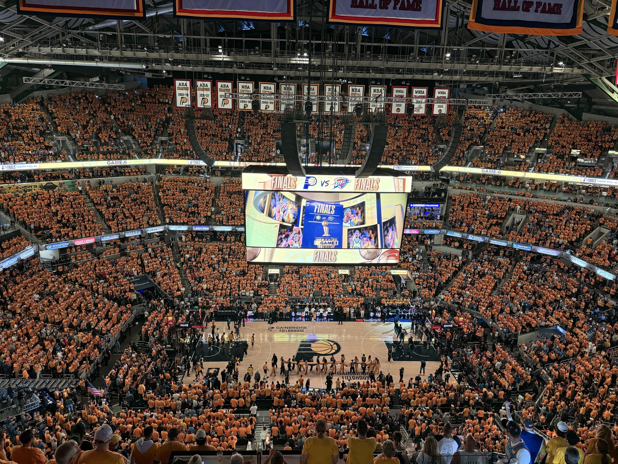 Real Fan View taken from Section 225 at Gainbridge Fieldhouse by Ryan R