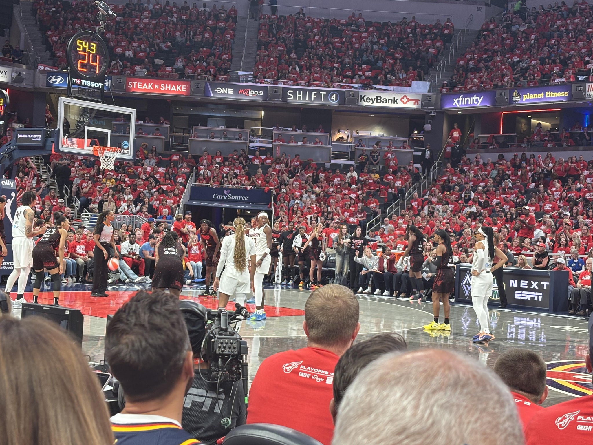 Real Fan View taken from Courtside J at Gainbridge Fieldhouse by Janice M