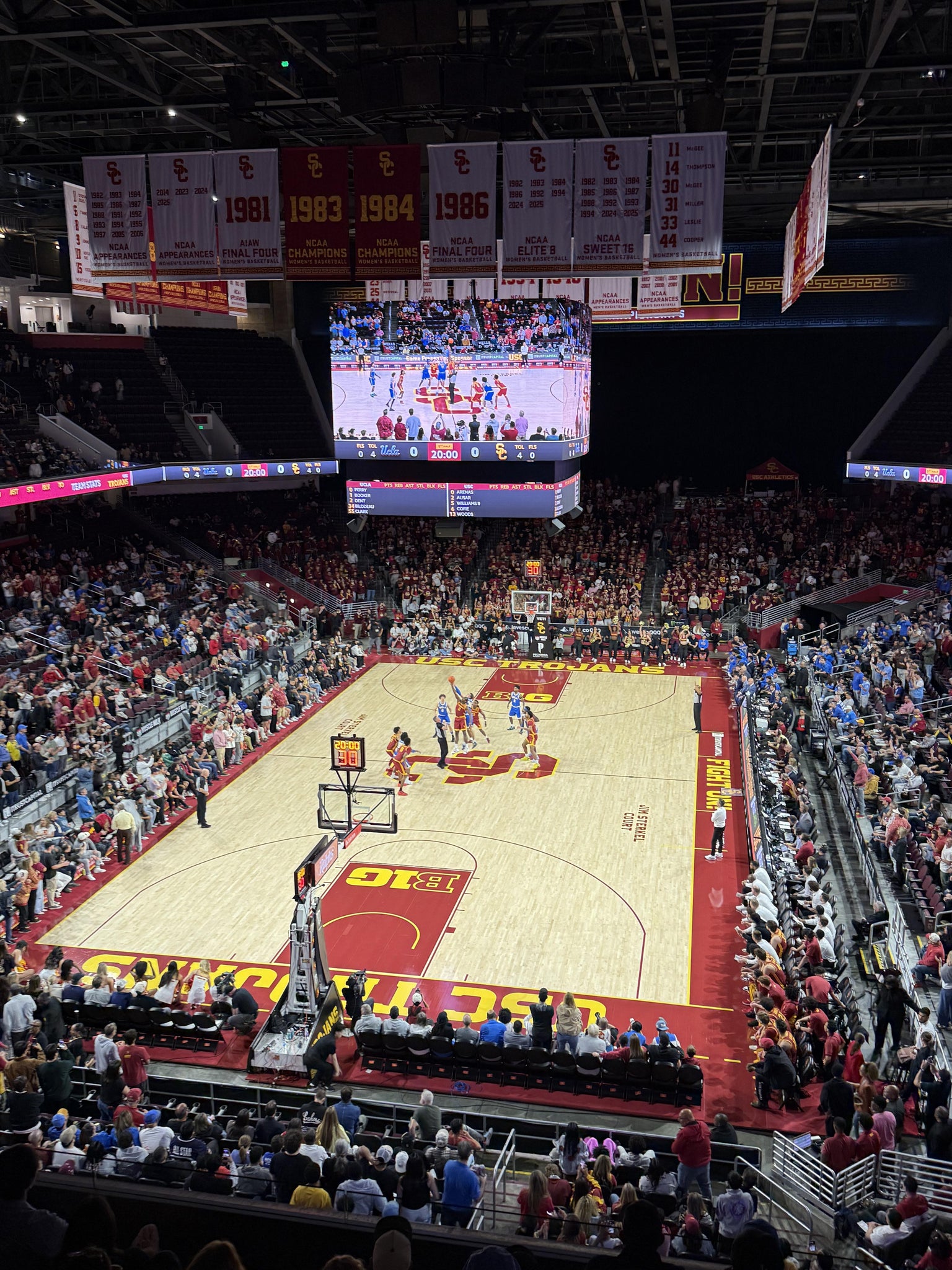 Real Fan View taken from Section 212 at Galen Center by Jt M