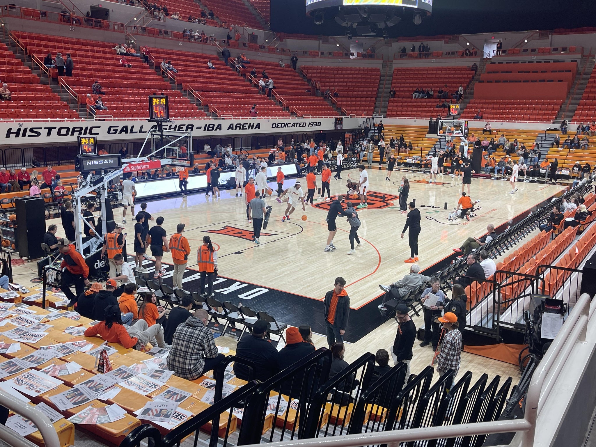 Real Fan View taken from Section 206 at Gallagher-Iba Arena by Christopher B