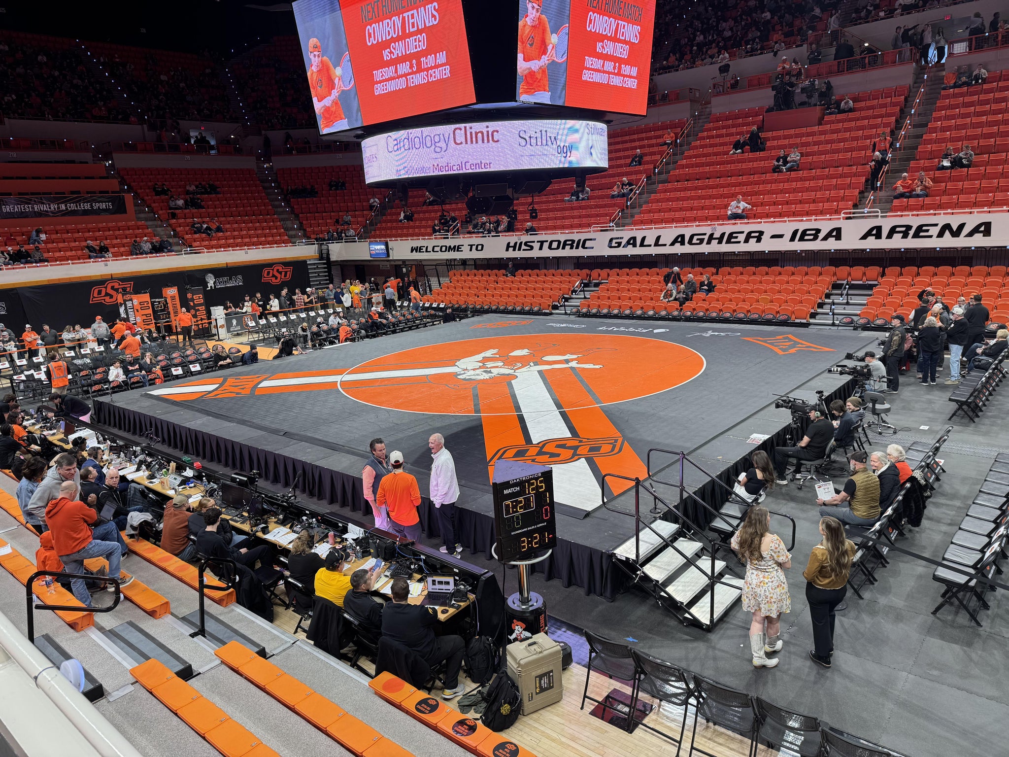 Real Fan View taken from Section 212 at Gallagher-Iba Arena by Eric T