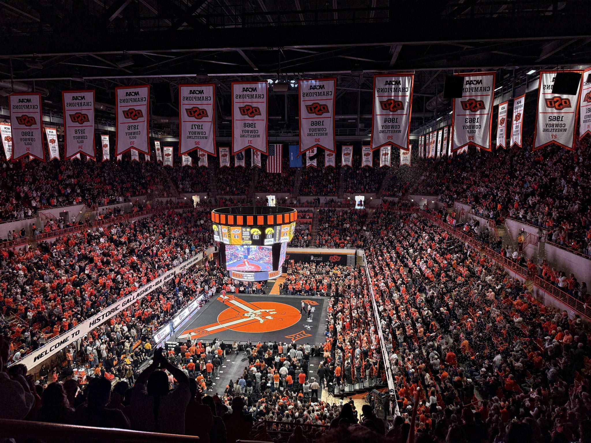 Real Fan View taken from Section 3 321 at Gallagher-Iba Arena by Tim R