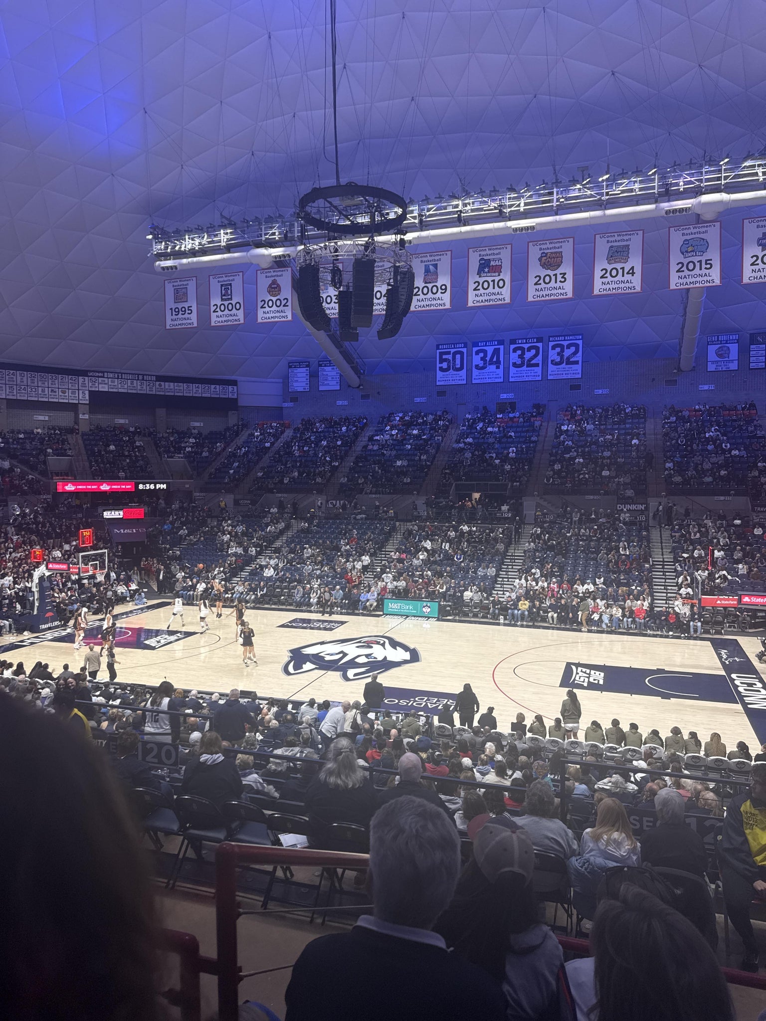 Real Fan View taken from Section 220 at Gampel Pavilion by Jessica L