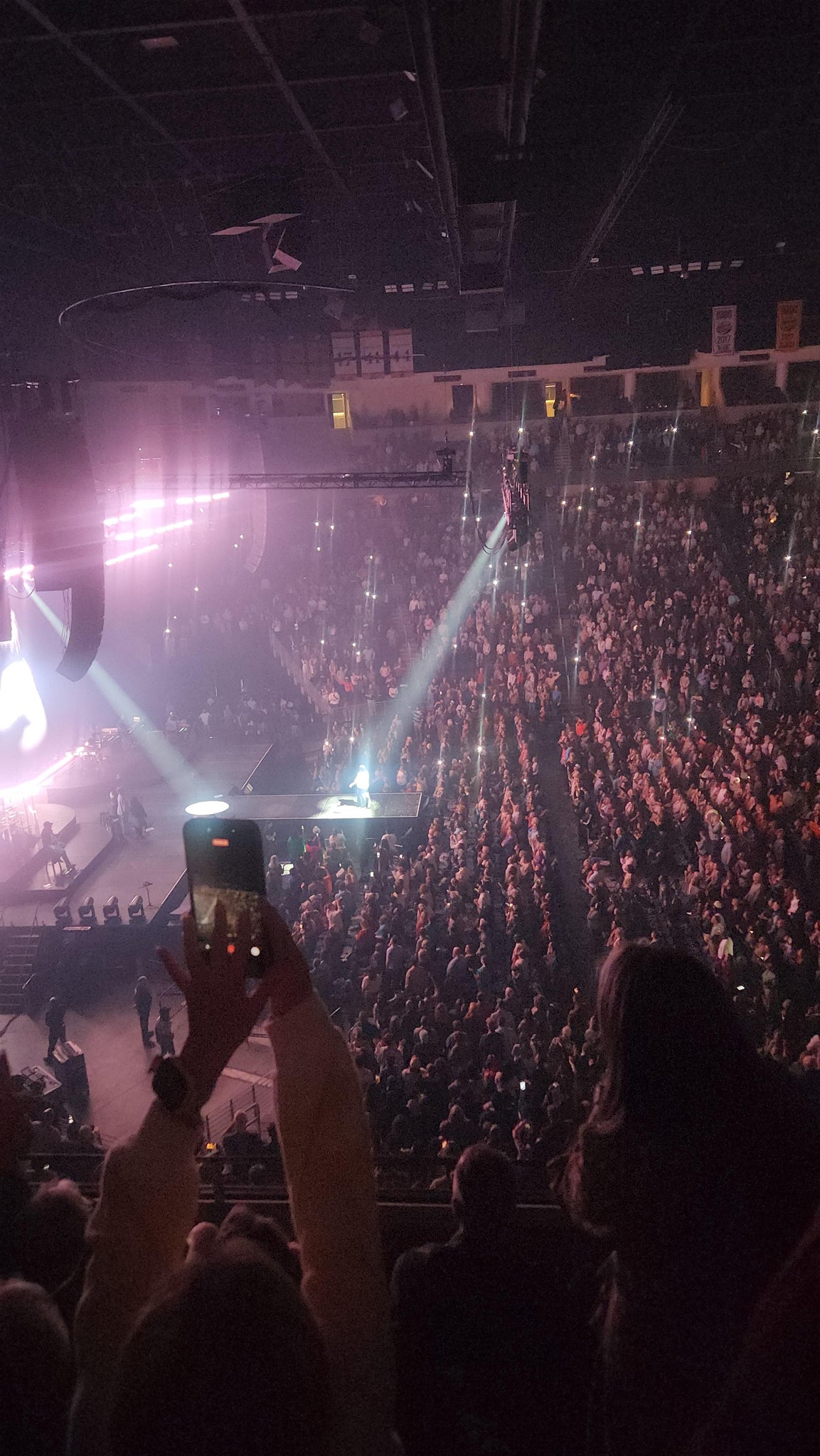 Real Fan View taken from Section 216 at Gas South Arena by Edwige P