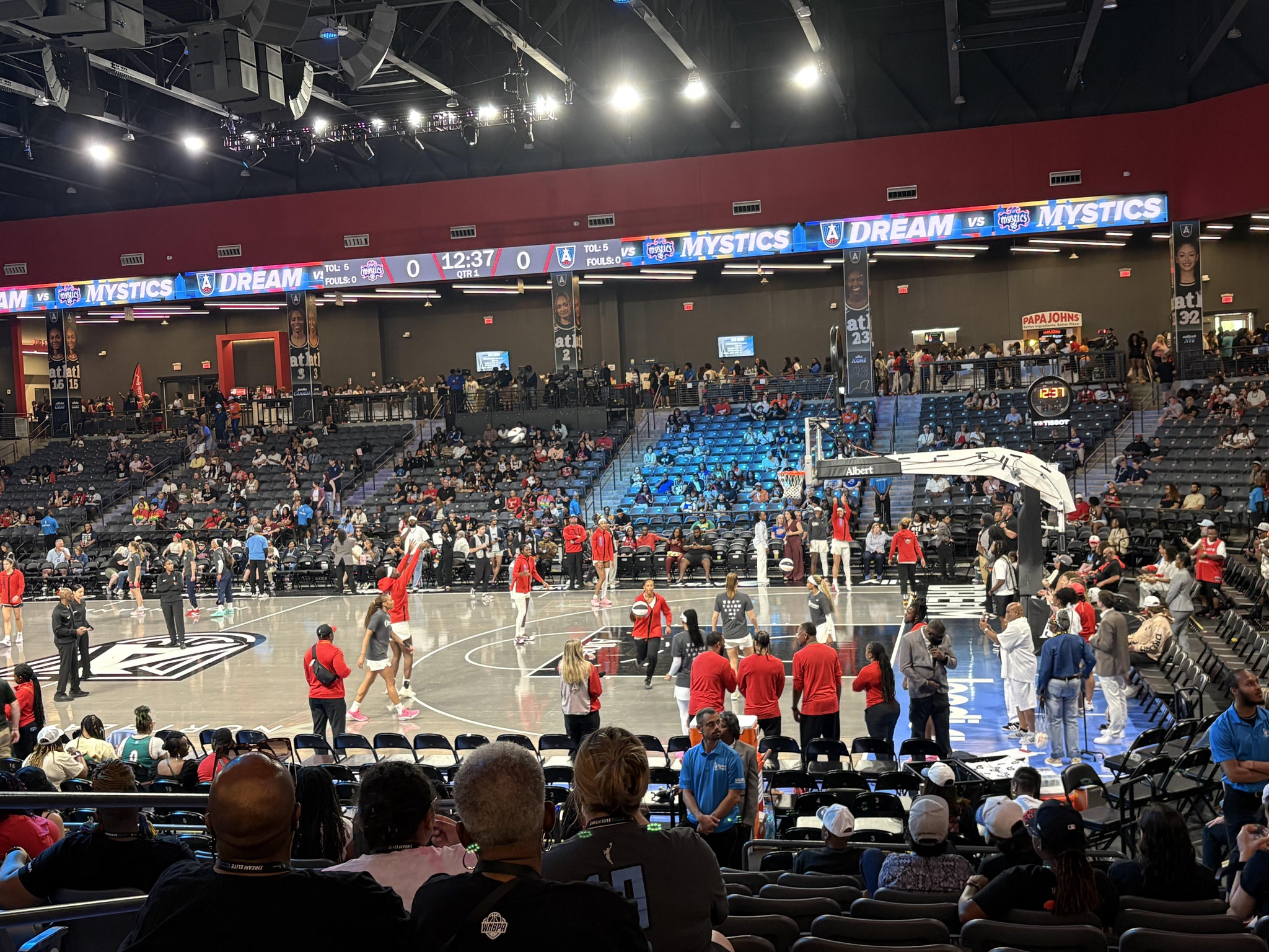 Real Fan View taken from Section 105 at Gateway Center Arena at College Park by Beth T