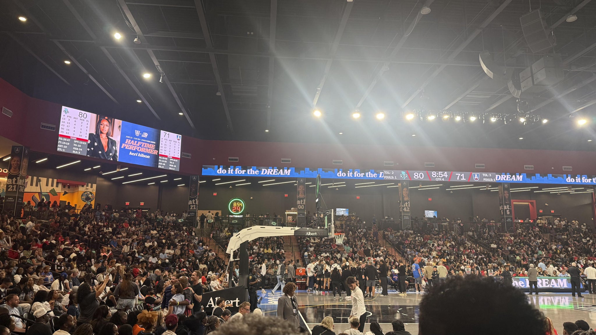 Real Fan View taken from Section 110 at Gateway Center Arena at College Park by Princess L