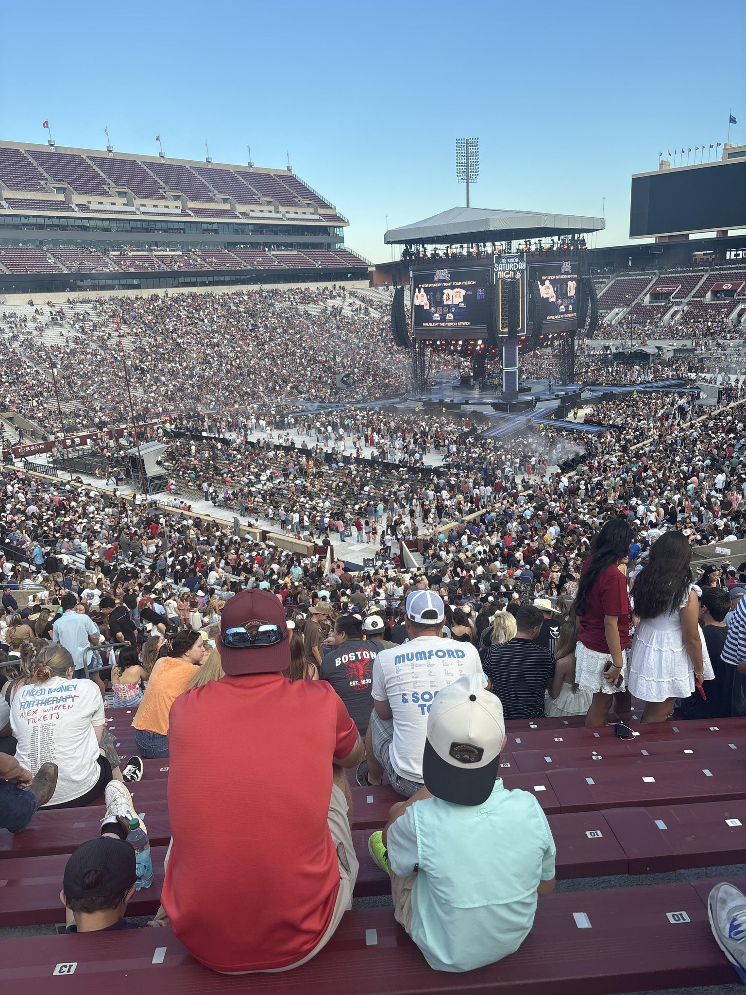 Real Fan View taken from Section 13 at Gaylord Family Oklahoma Memorial Stadium by Audrey B