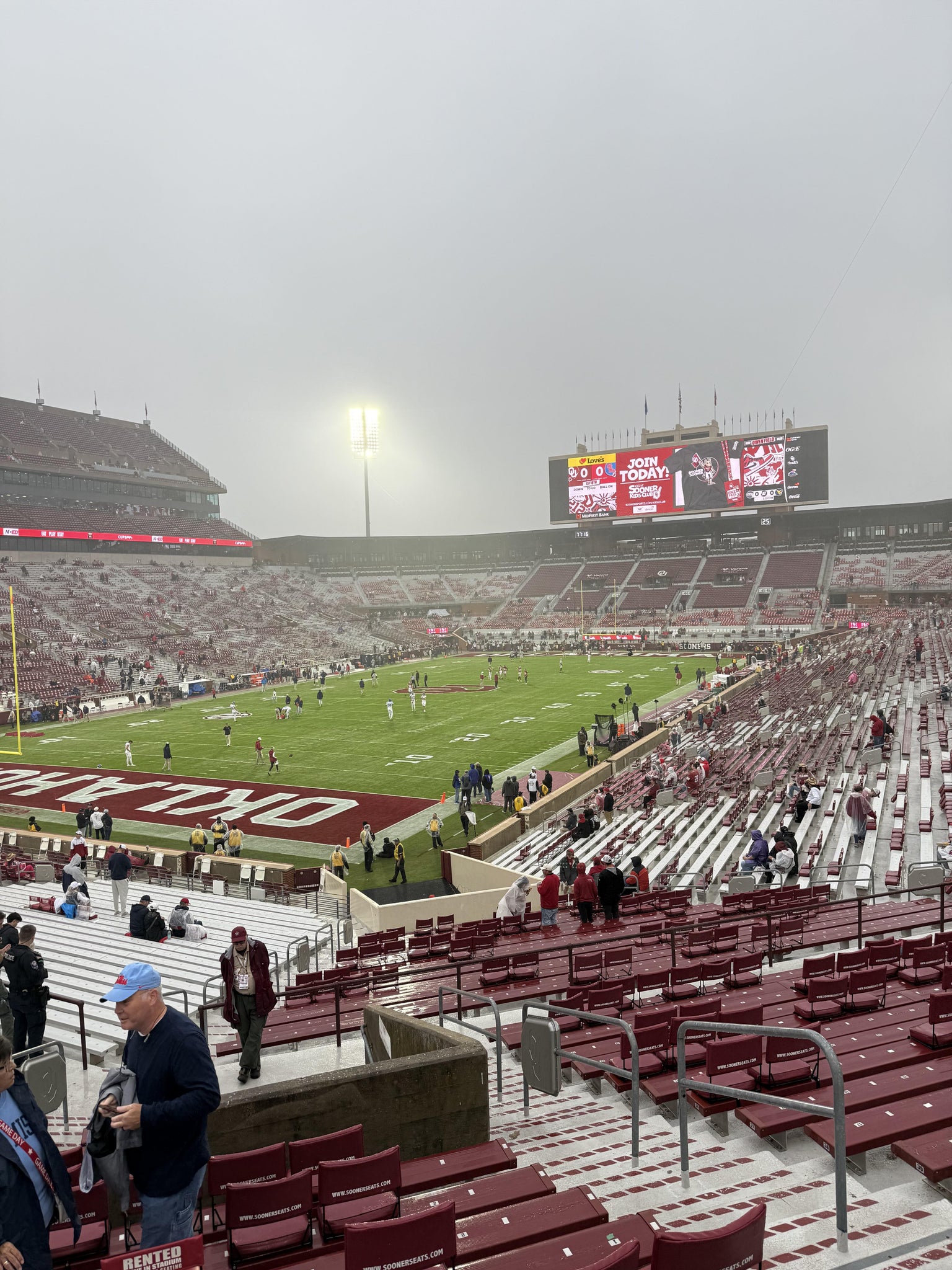 Real Fan View taken from Section 14 at Gaylord Family Oklahoma Memorial Stadium by Anonymous User