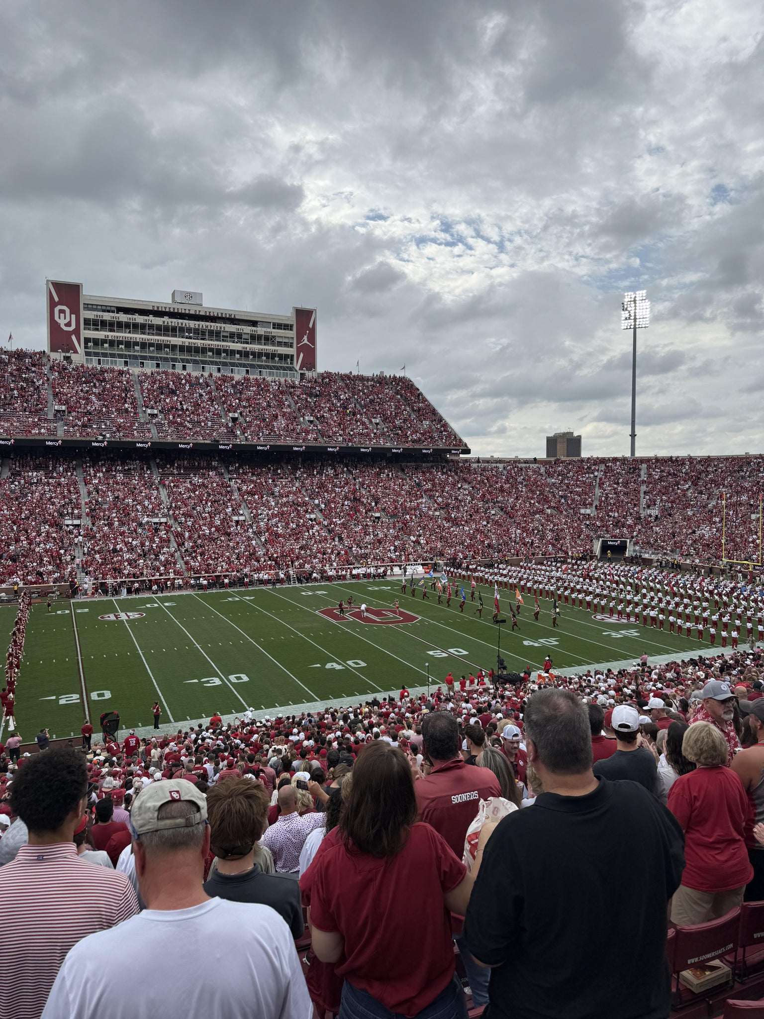 Real Fan View taken from Section 33 at Gaylord Family Oklahoma Memorial Stadium by Anonymous User