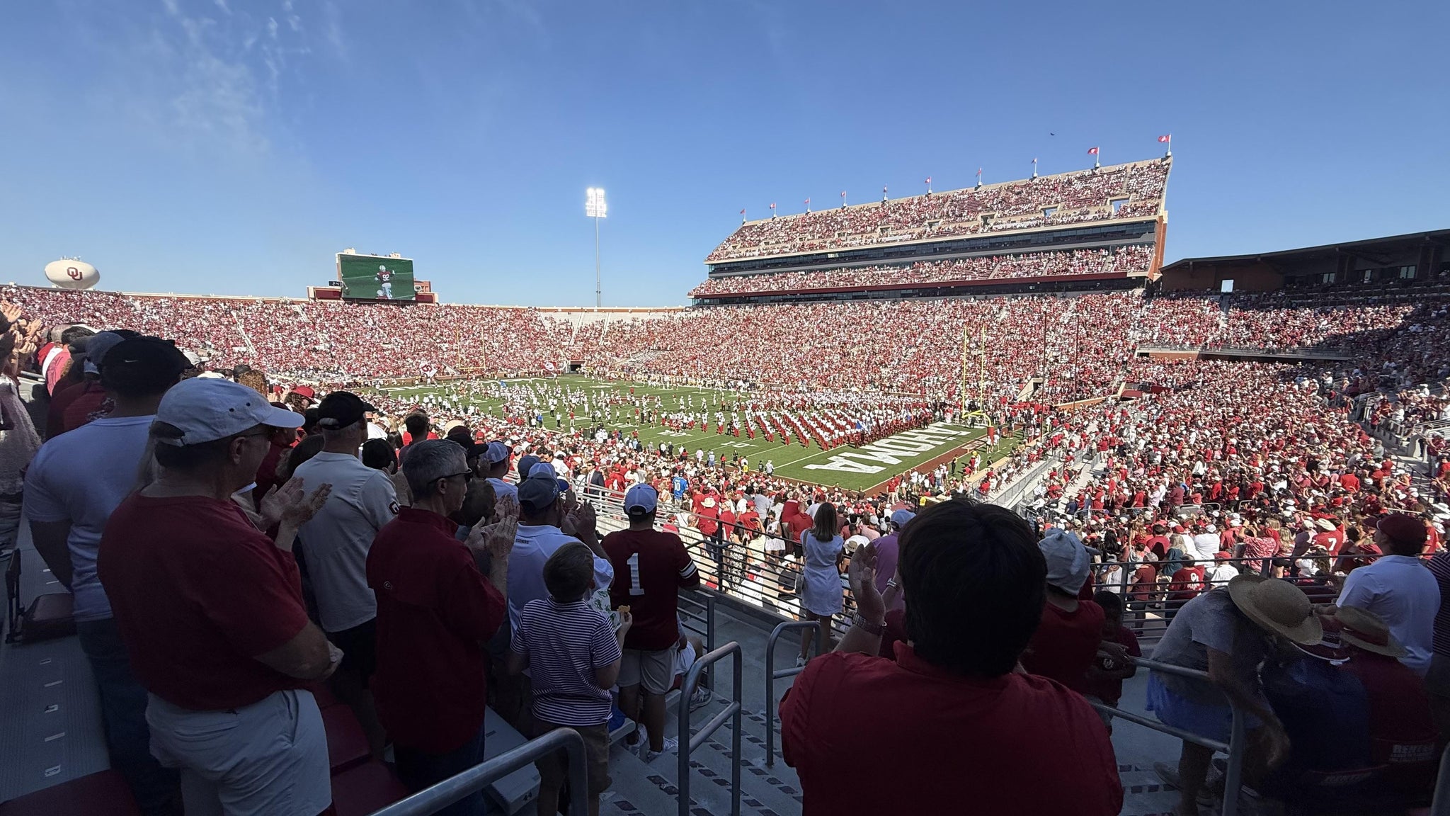 Real Fan View taken from Section 51 at Gaylord Family Oklahoma Memorial Stadium by Alexander R