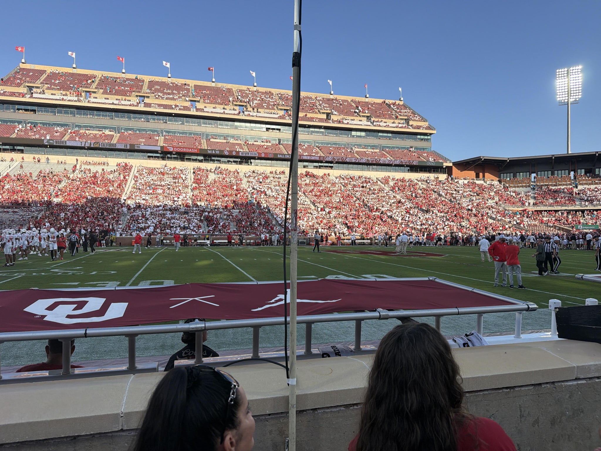 Real Fan View taken from Section 7 at Gaylord Family Oklahoma Memorial Stadium by Hunter K