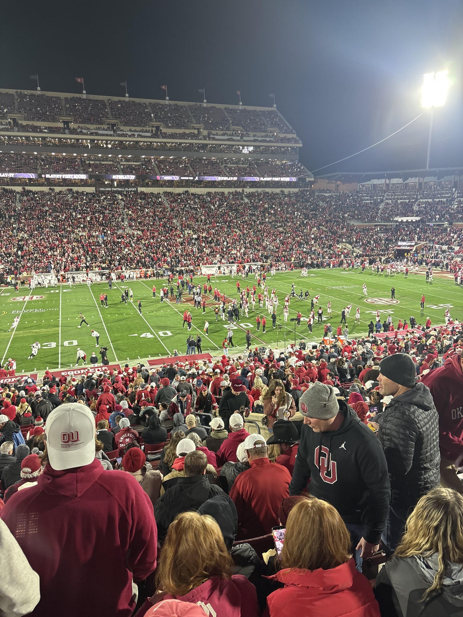 Real Fan View taken from Section 7 at Gaylord Family Oklahoma Memorial Stadium by Jesse G