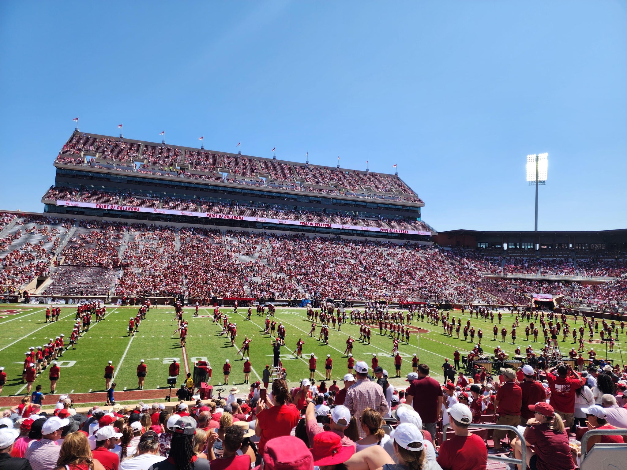 Real Fan View taken from Section 8 at Gaylord Family Oklahoma Memorial Stadium by Anonymous User