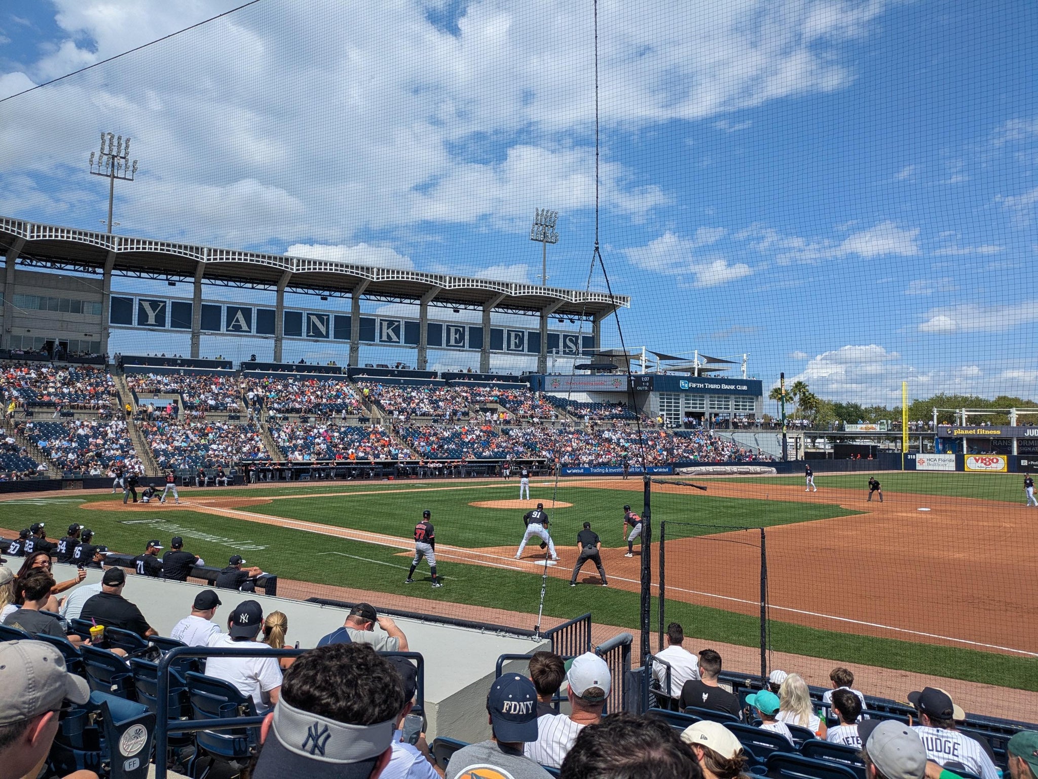 Real Fan View taken from Section 104 at George M. Steinbrenner Field by Richard B