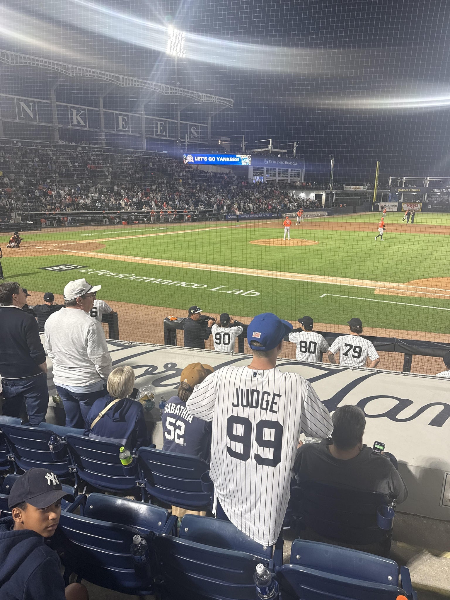 Real Fan View taken from Section 106 at George M. Steinbrenner Field by Luis M