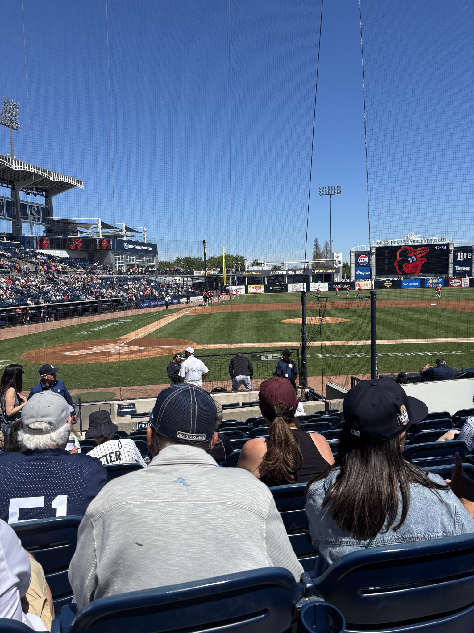 Real Fan View taken from Section 107 at George M. Steinbrenner Field by Brent W