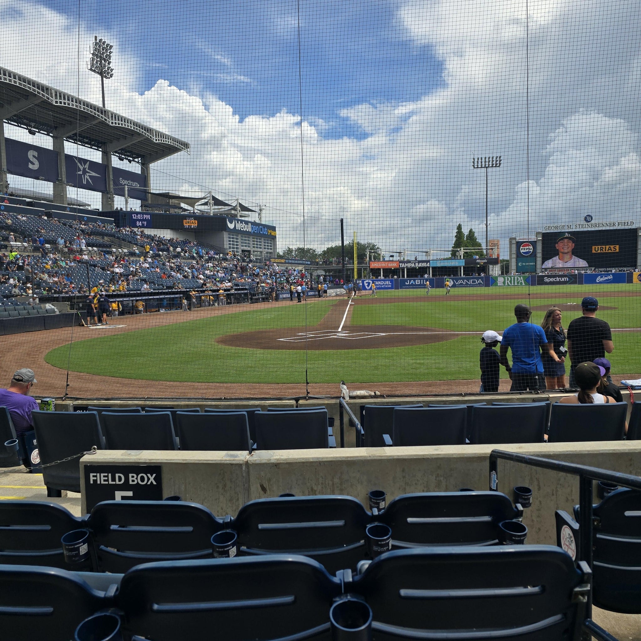 Real Fan View taken from Section 108 at George M. Steinbrenner Field by Brittaney G