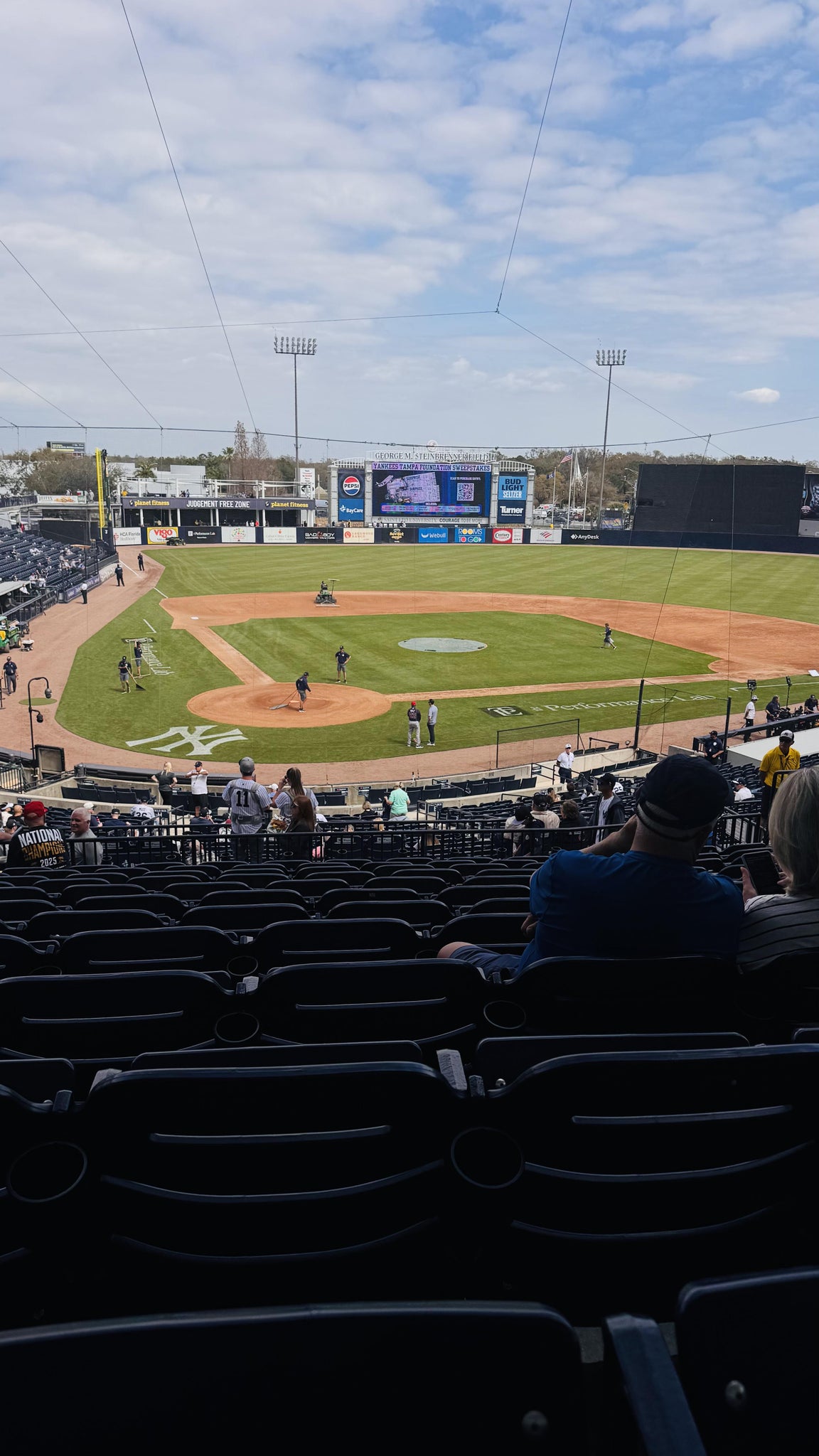Real Fan View taken from Section 209 at George M. Steinbrenner Field by Terri B