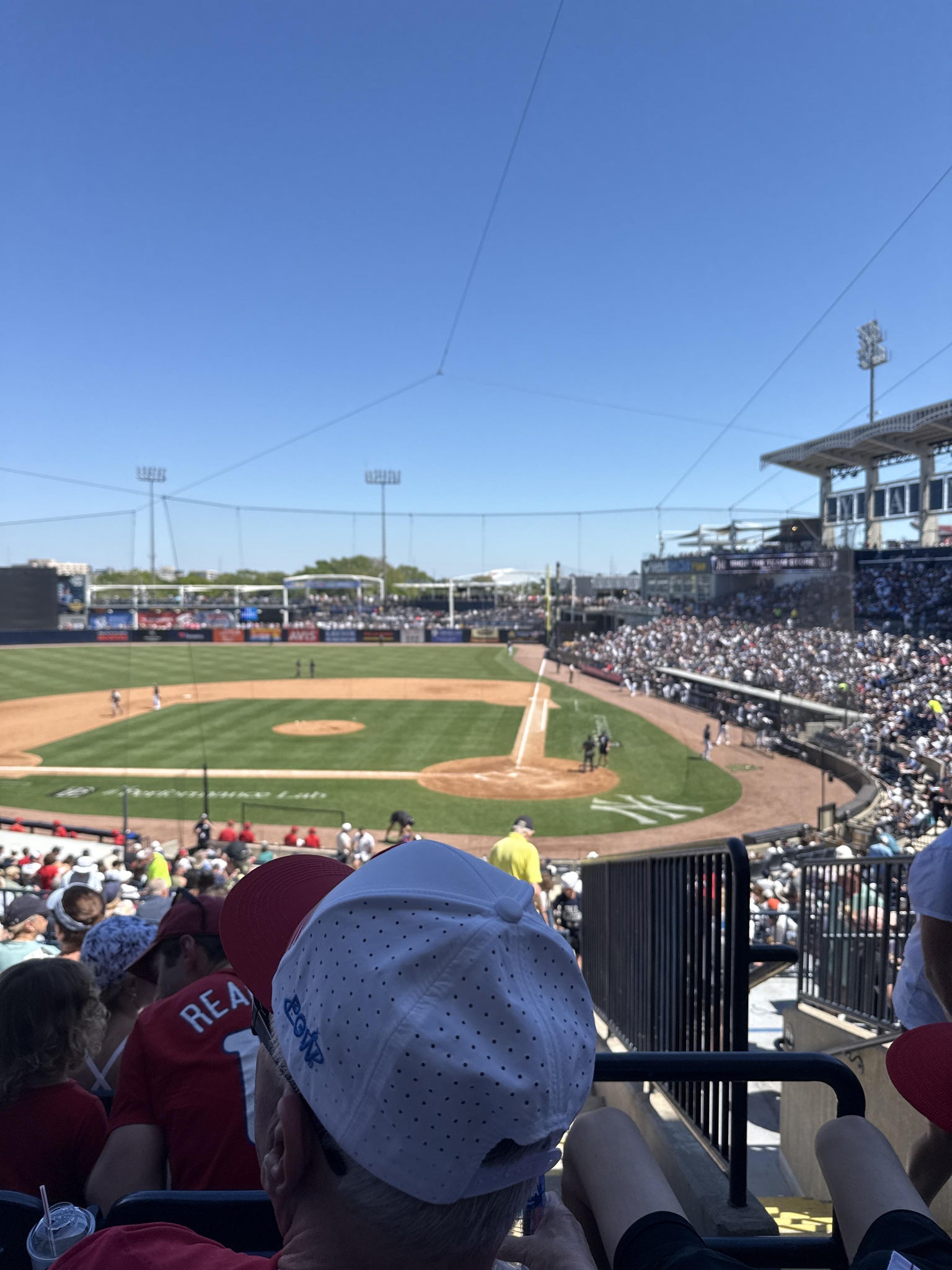Real Fan View taken from Section 214 at George M. Steinbrenner Field by Lisandra R
