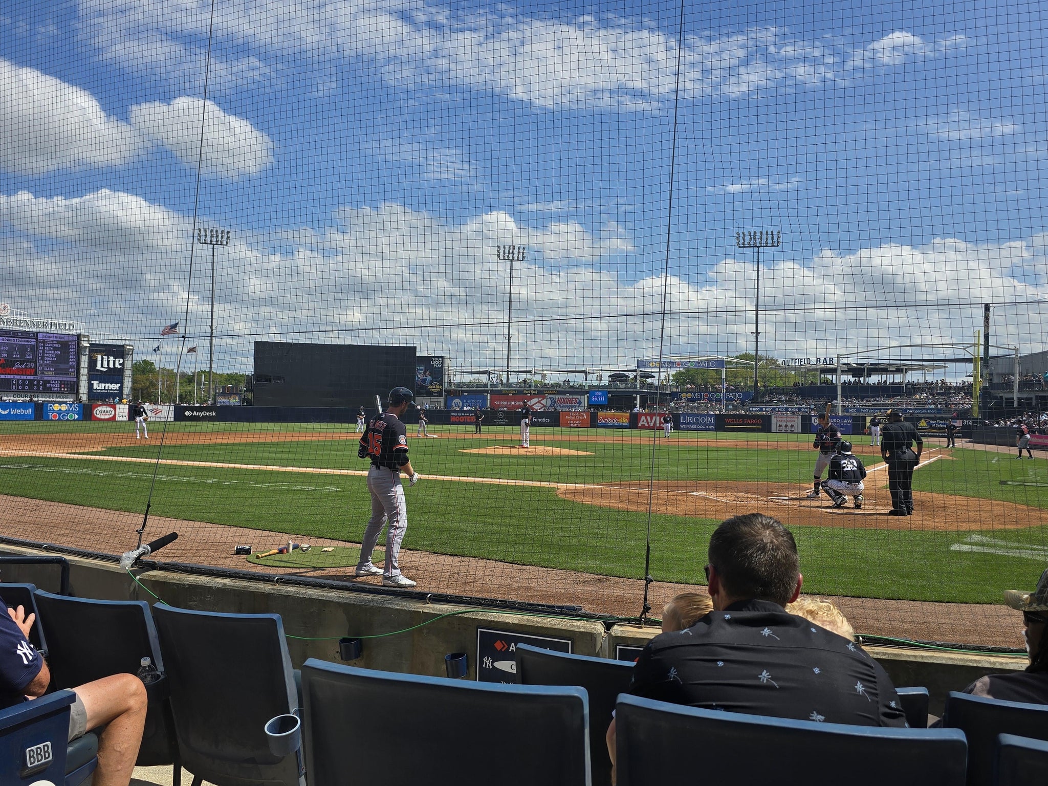 Real Fan View taken from Home Plate Box M at George M. Steinbrenner Field by Hamlet B