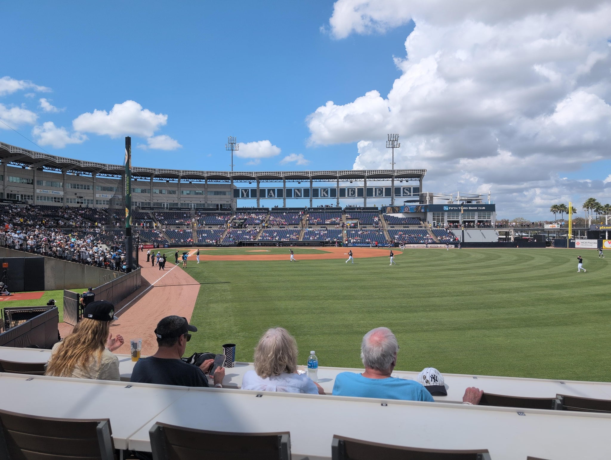 Real Fan View taken from Right Field Terrace at George M. Steinbrenner Field by Kevin G