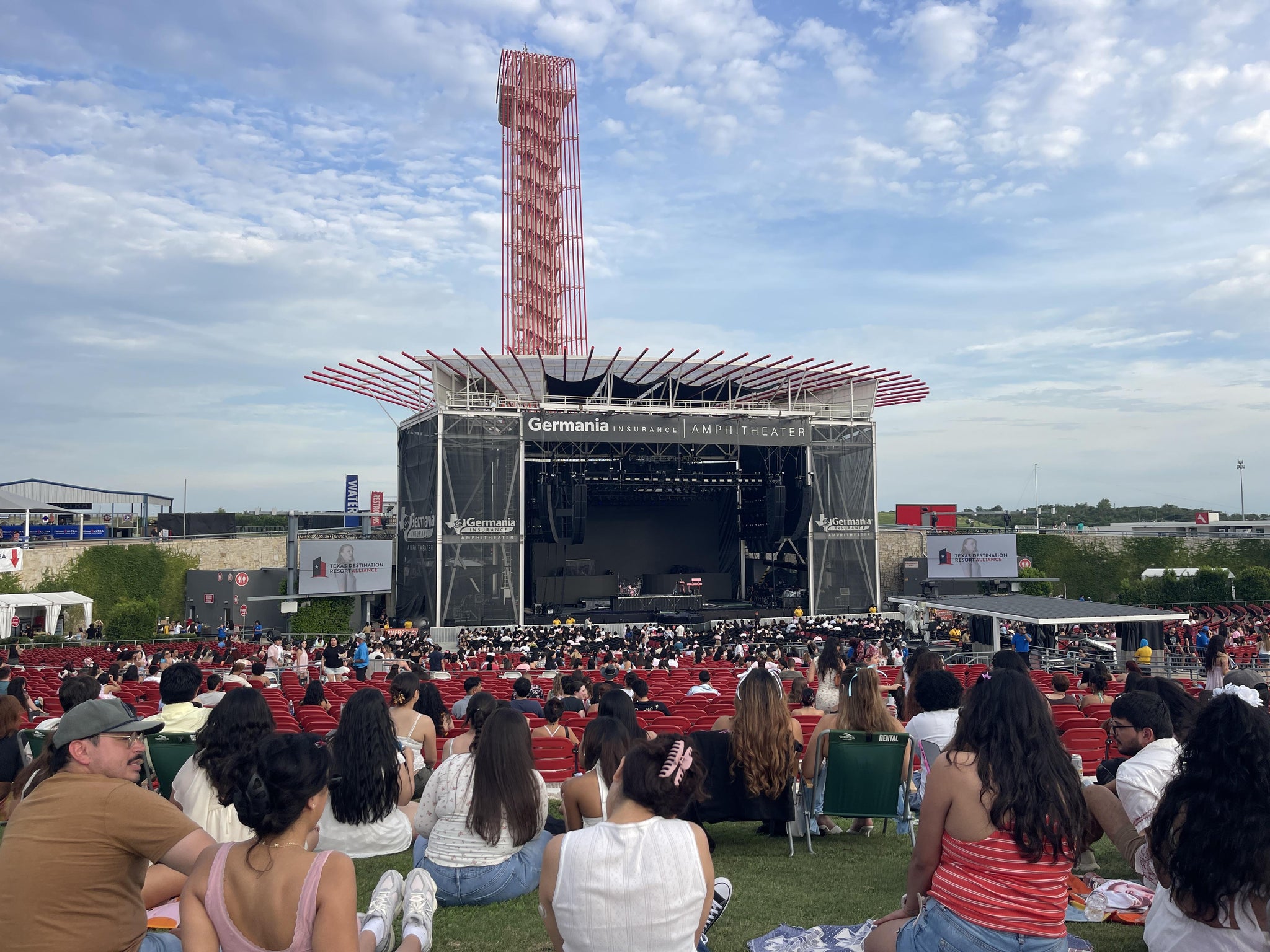 Real Fan View taken from GA Lawn at Germania Insurance Amphitheater by Jesus L