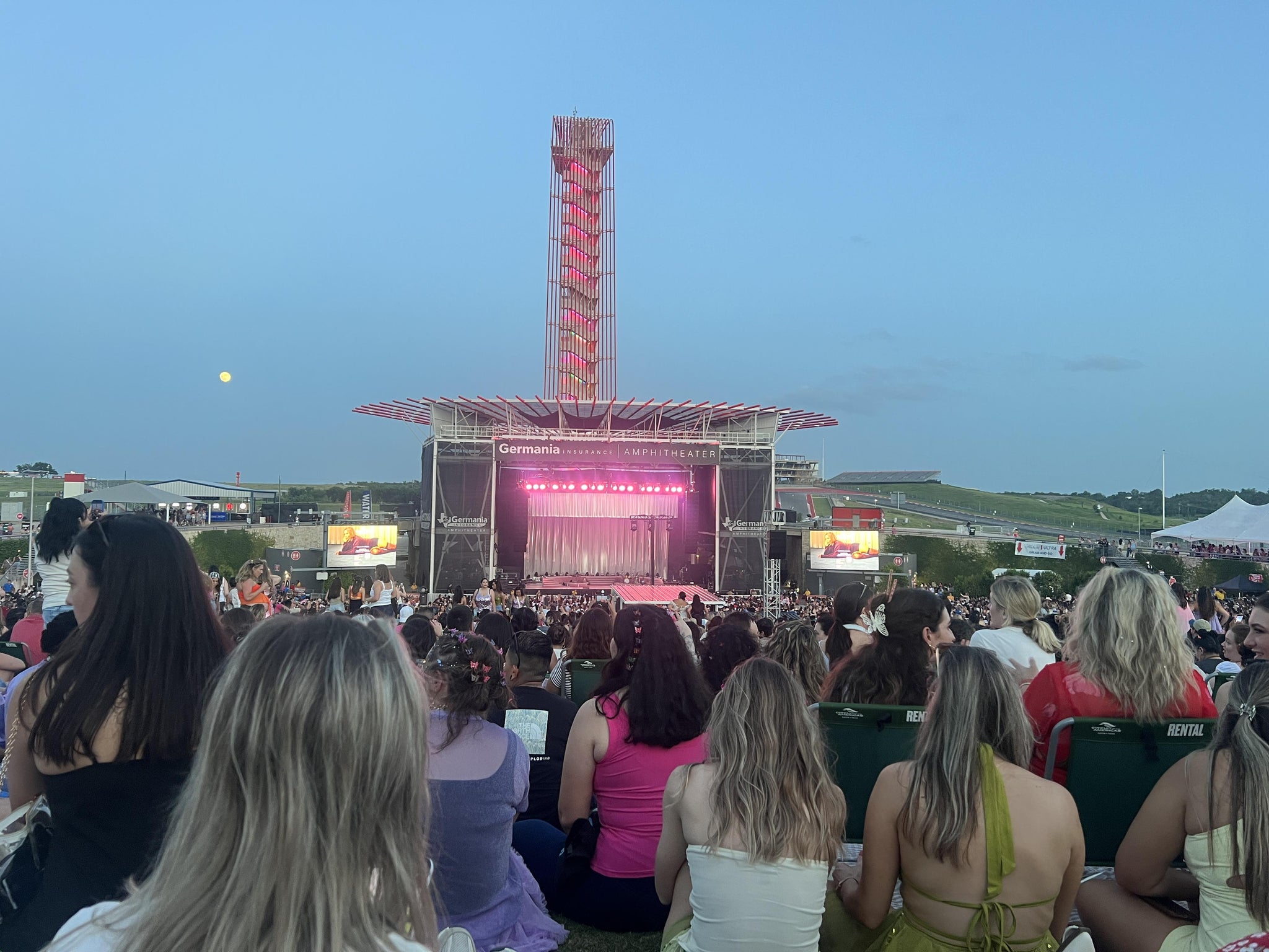 Real Fan View taken from GA Lawn at Germania Insurance Amphitheater by Marissa B