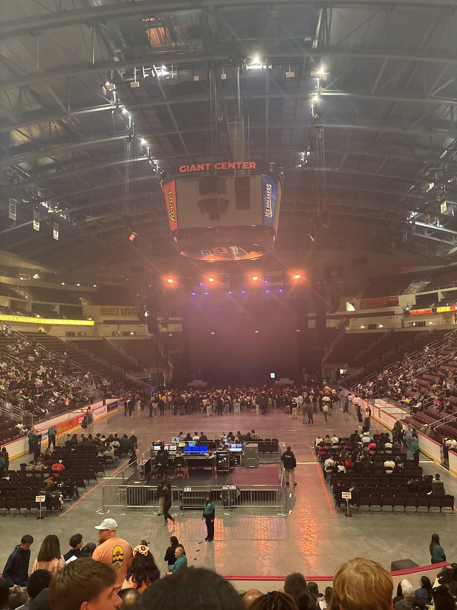 Real Fan View taken from Section 101 at Giant Center by Anonymous User
