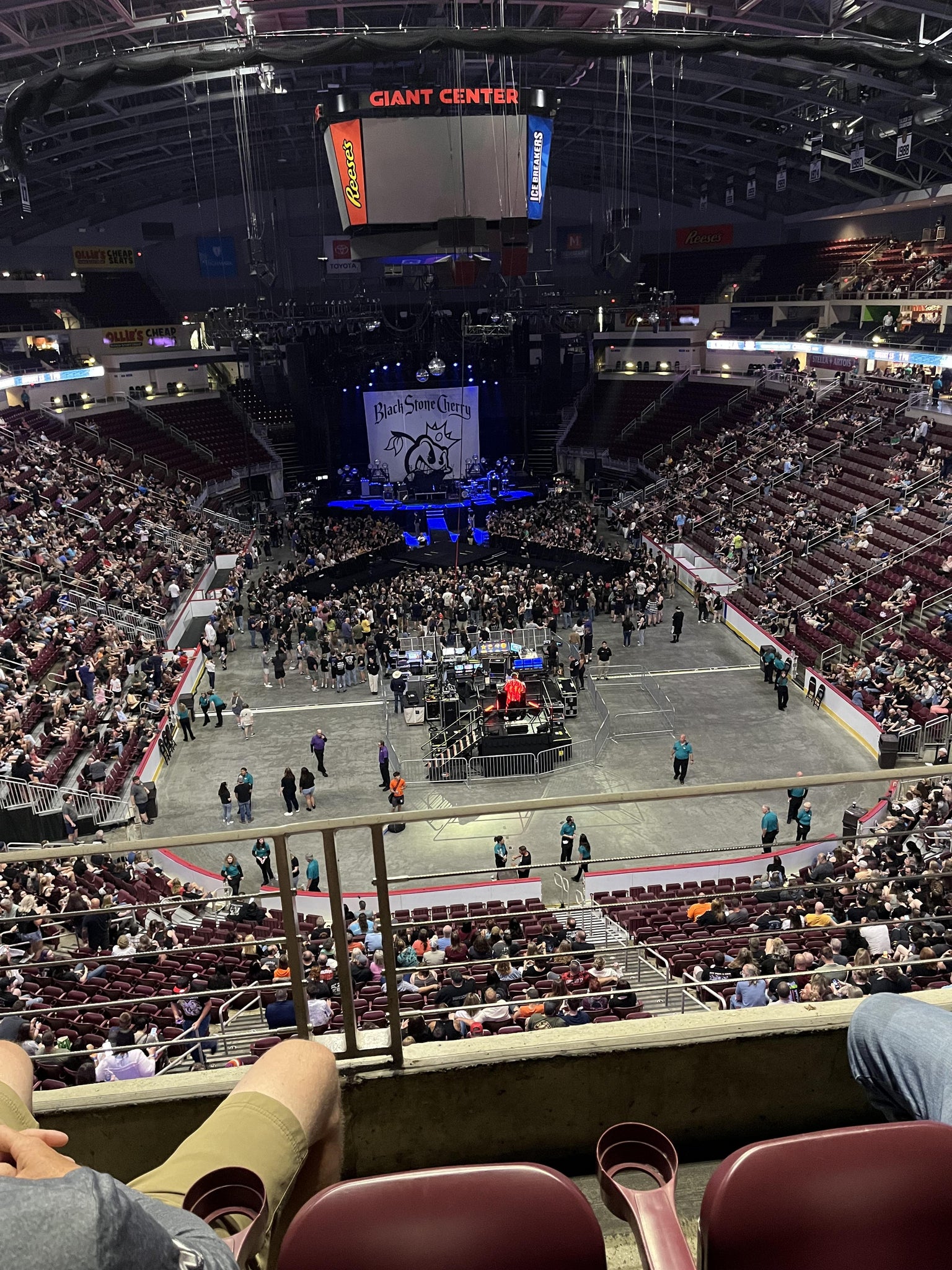 Real Fan View taken from Section 226 at Giant Center by Laurie S