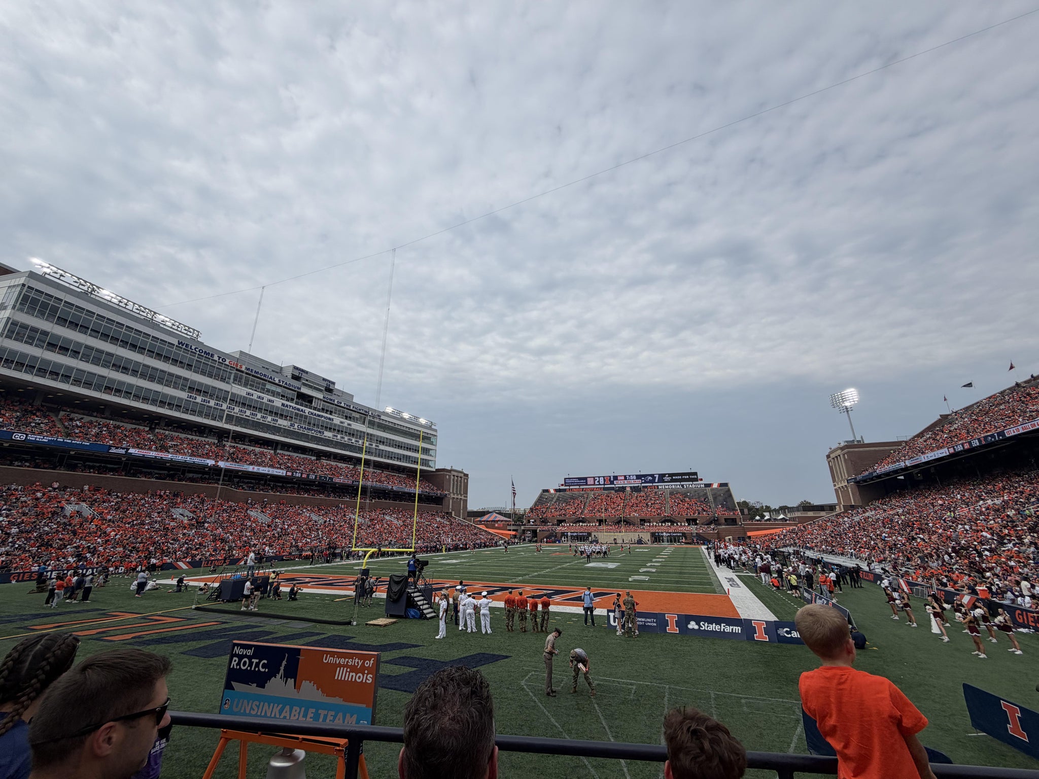 Real Fan View taken from Section 114 at Gies Memorial Stadium by Michael P