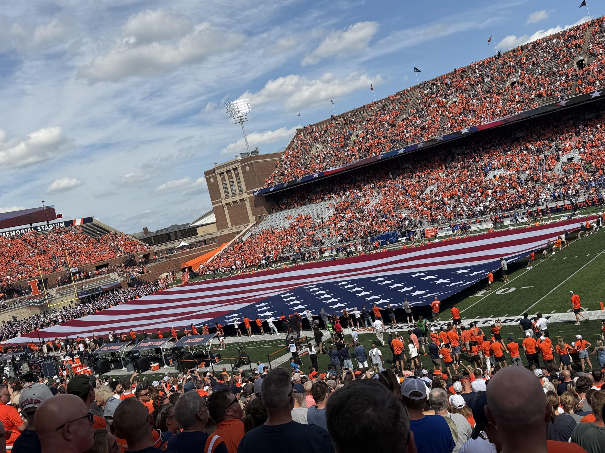 Real Fan View taken from Section 123 at Gies Memorial Stadium by Brice H