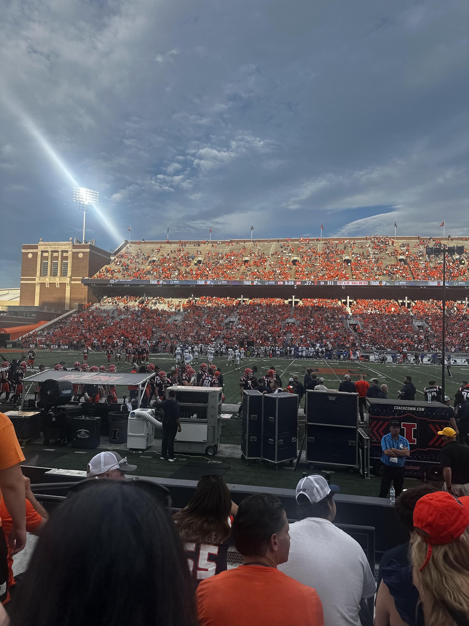 Real Fan View taken from Section 127 at Gies Memorial Stadium by Jenny A