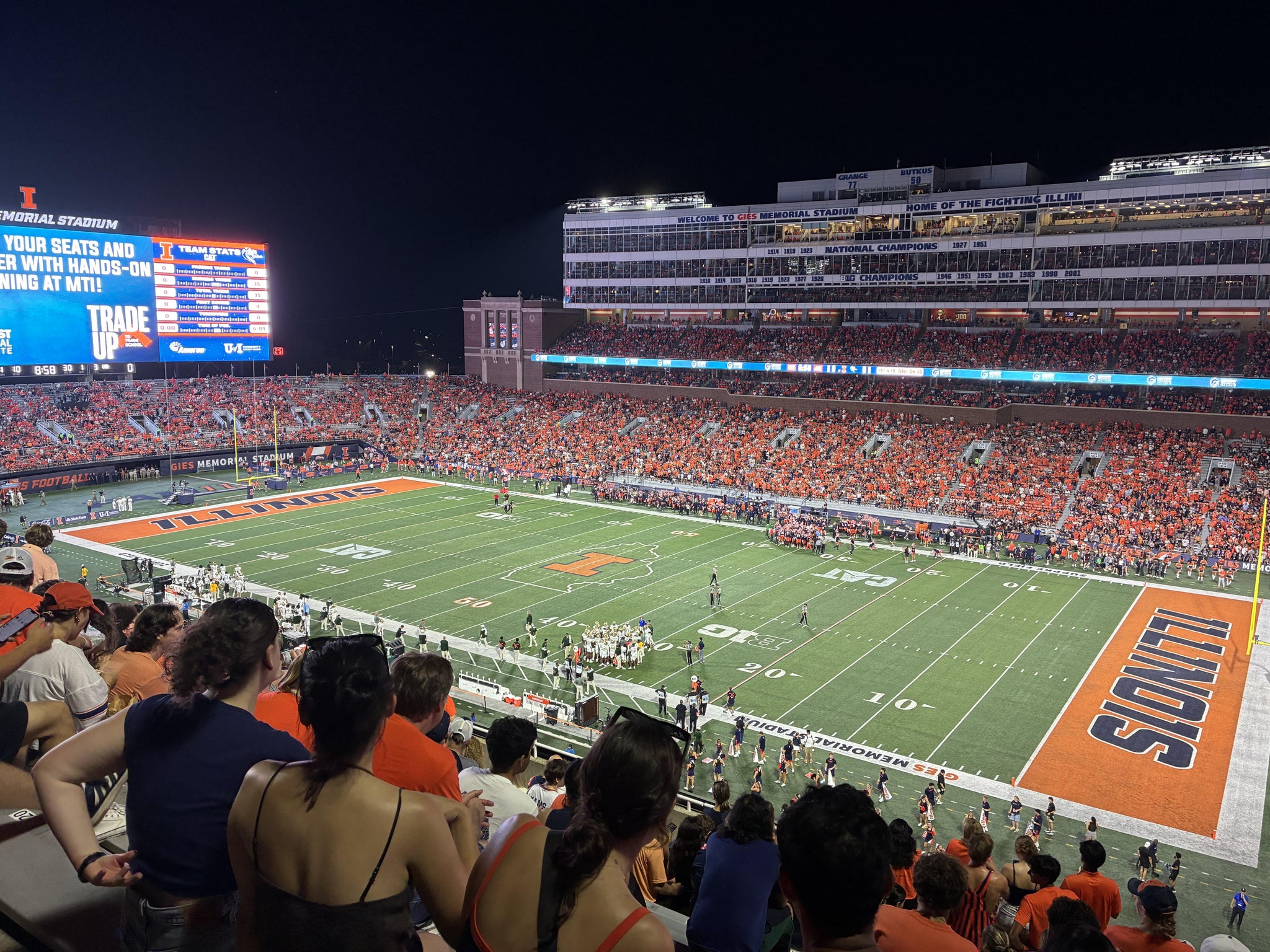 Real Fan View taken from Section 201 at Gies Memorial Stadium by Justin B