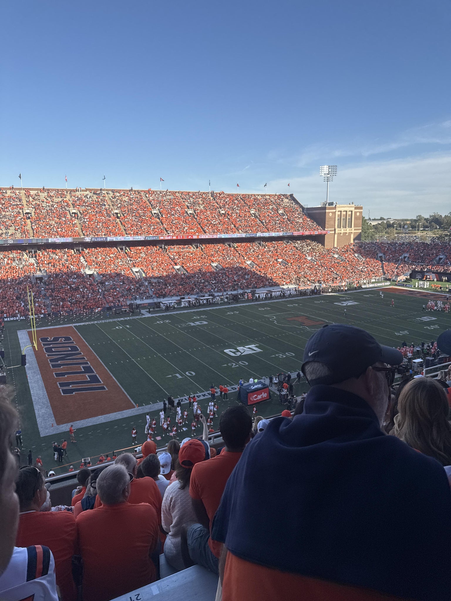 Real Fan View taken from Section 231 at Gies Memorial Stadium by Amelia D