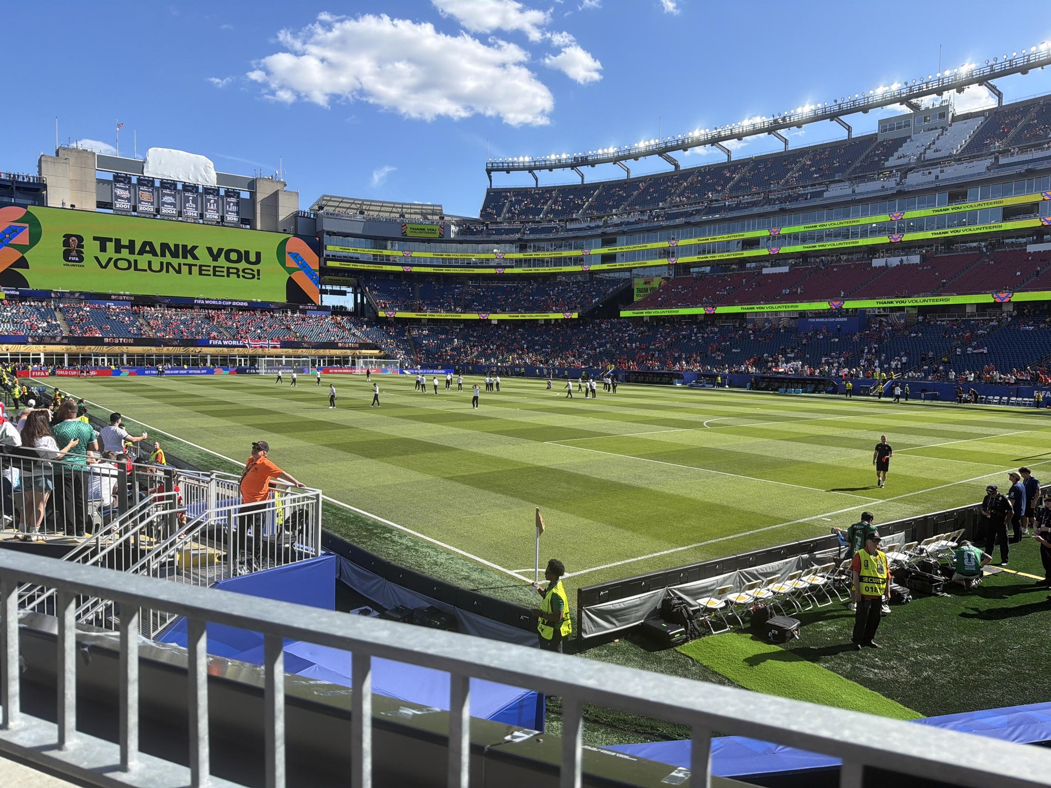 Real Fan View taken from Section 103 at Gillette Stadium by Abhinav D