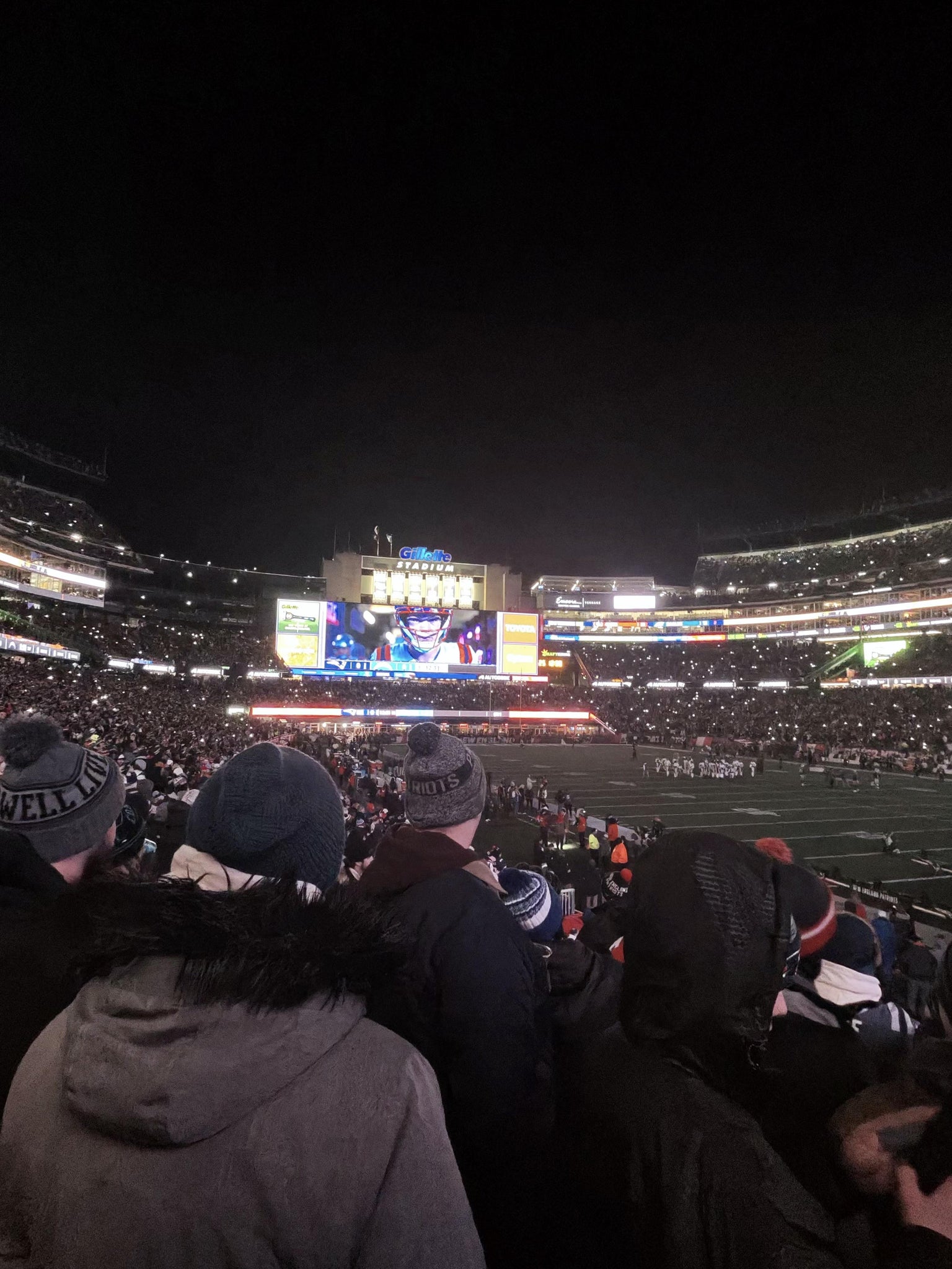 Real Fan View taken from Section 103 at Gillette Stadium by Daveen W