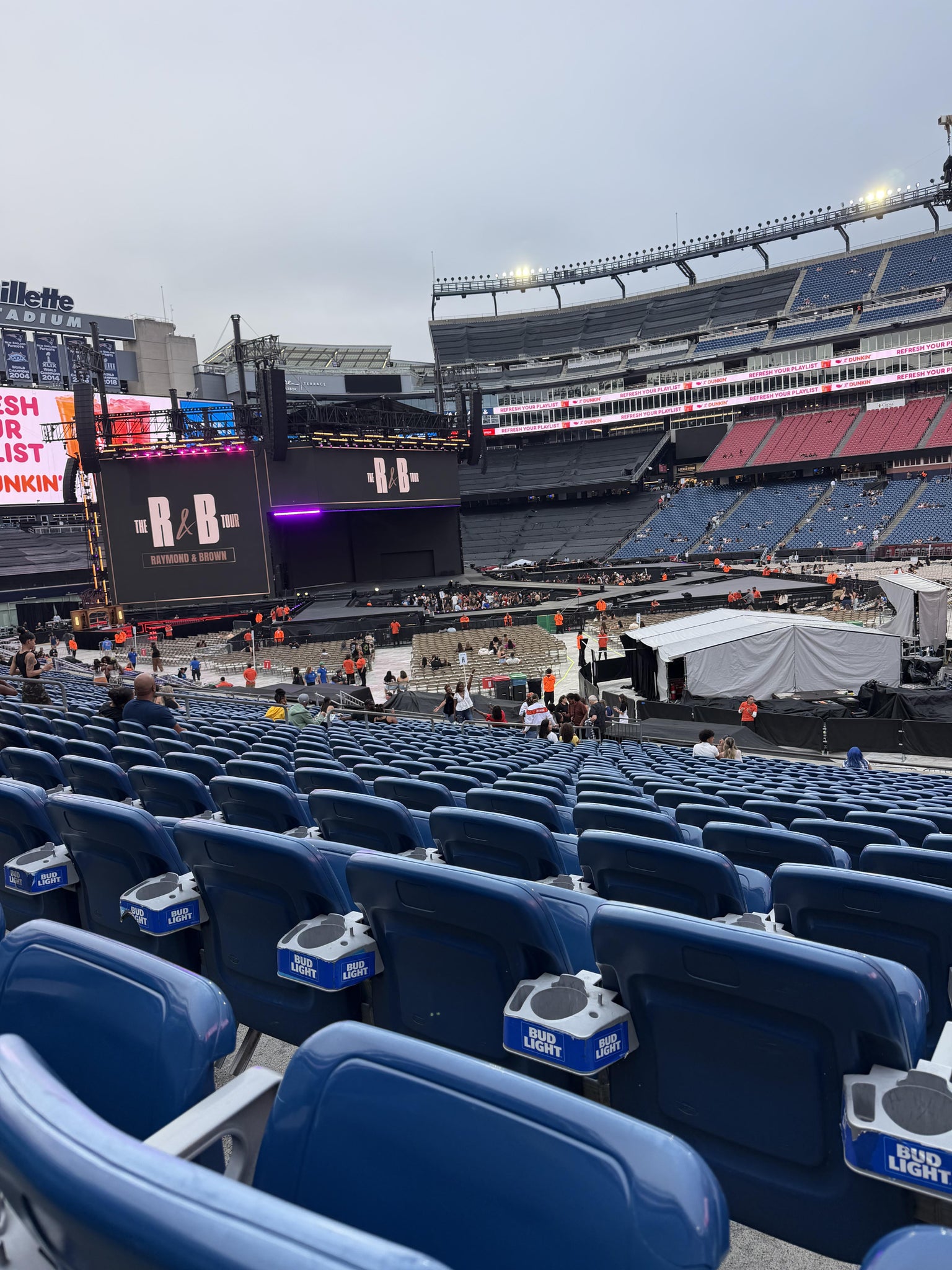 Real Fan View taken from Section 108 at Gillette Stadium by Hope P