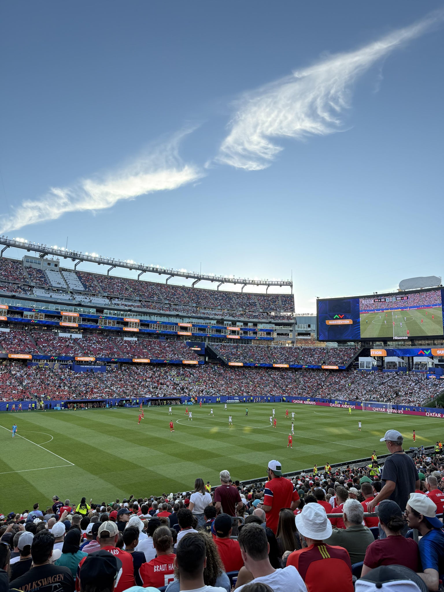 Real Fan View taken from Section 114 at Gillette Stadium by Emily U
