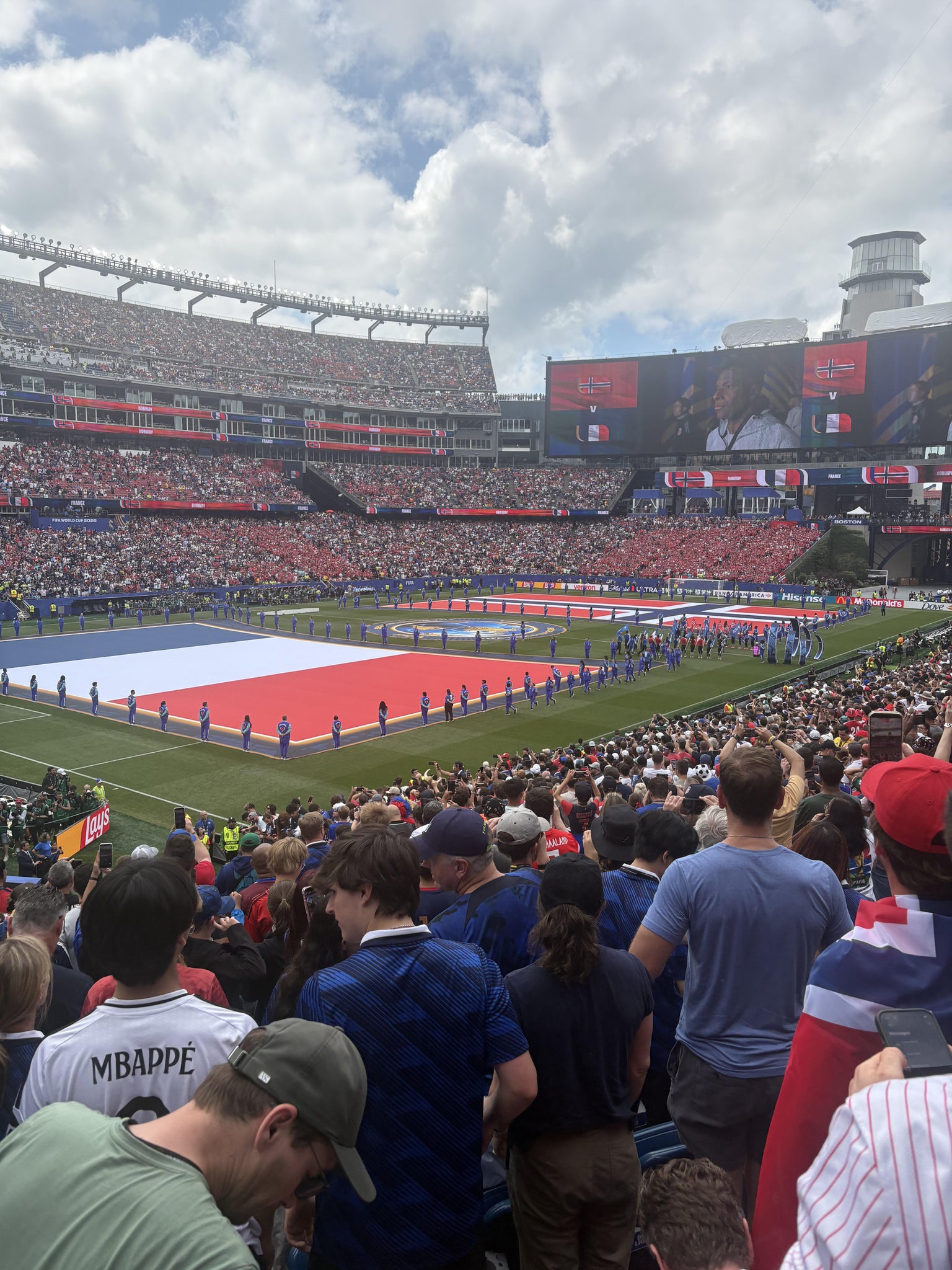 Vue réelle des fans prise de la Section 116 au site Gillette Stadium par Kimberly S