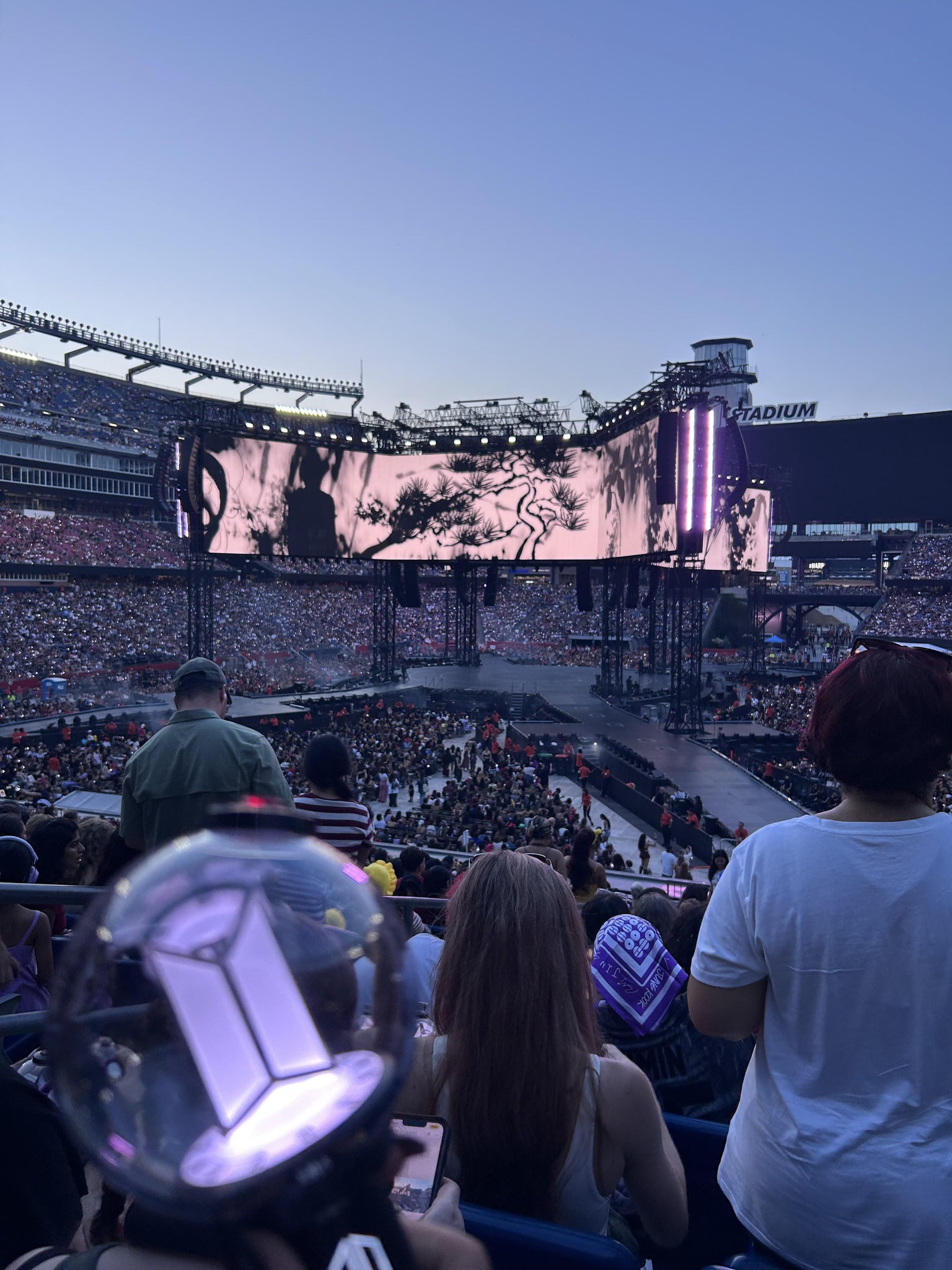 Vue réelle des fans prise de la Section 118 au site Gillette Stadium par Krystal B
