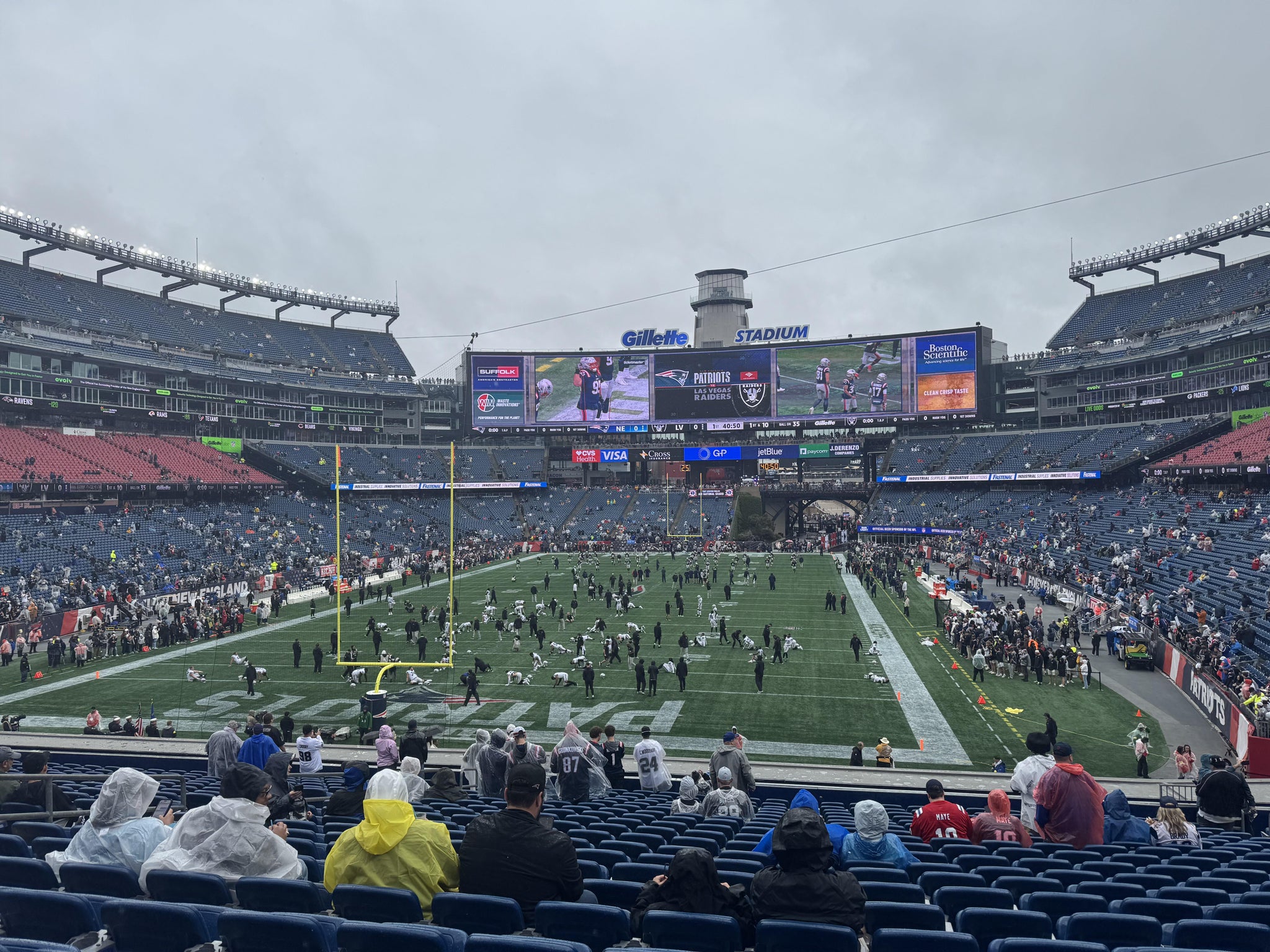 Vue réelle des fans prise de la Section 119 au site Gillette Stadium par Tyler J