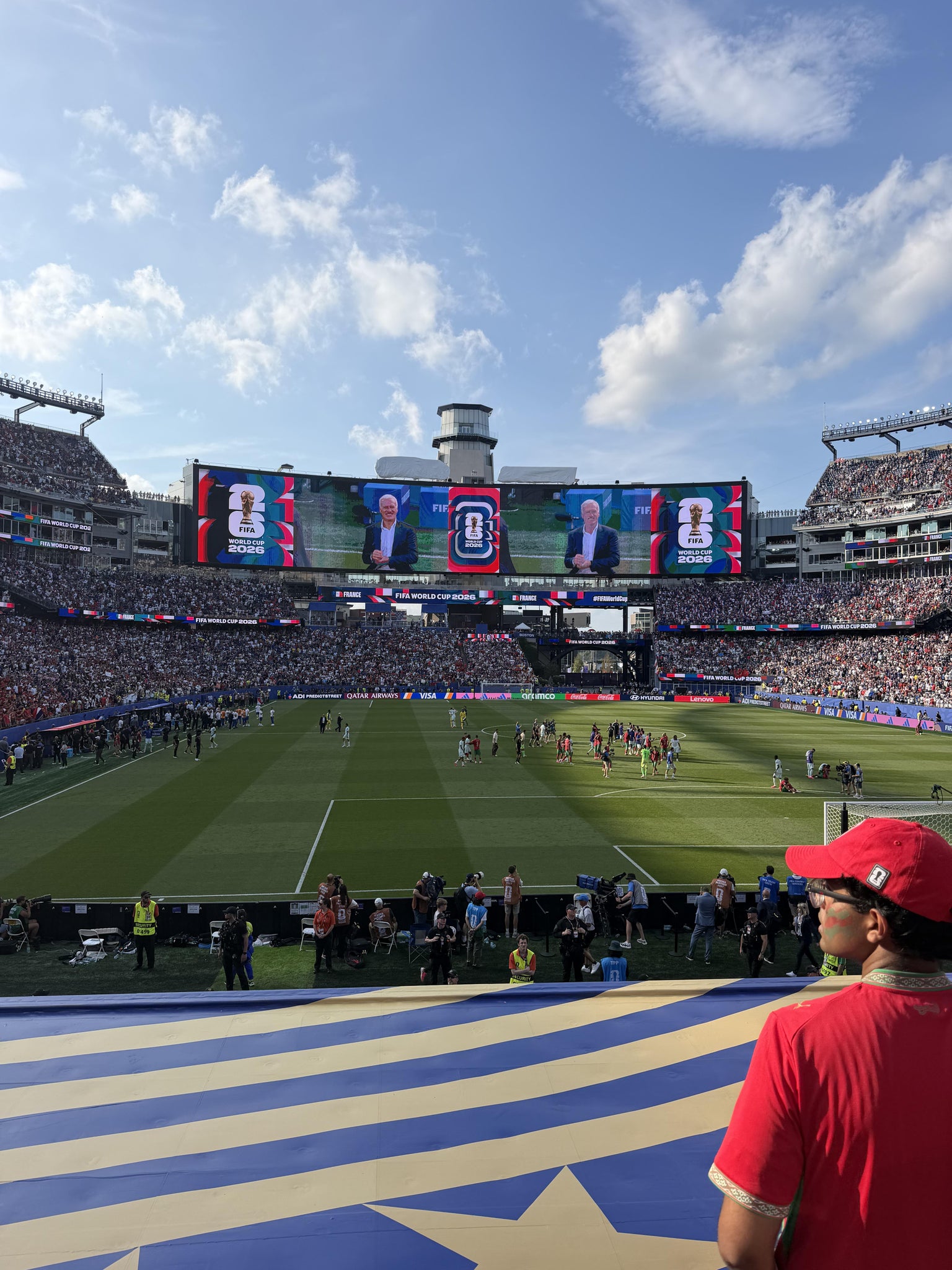 Real Fan View taken from Section 122 at Gillette Stadium by Ken M