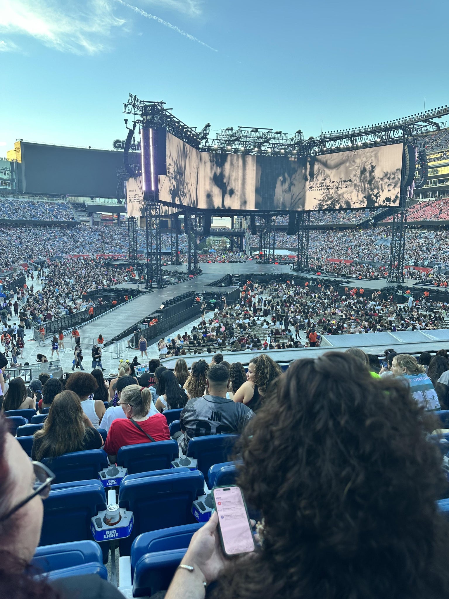 Vue réelle des fans prise de la Section 122 au site Gillette Stadium par Erin P