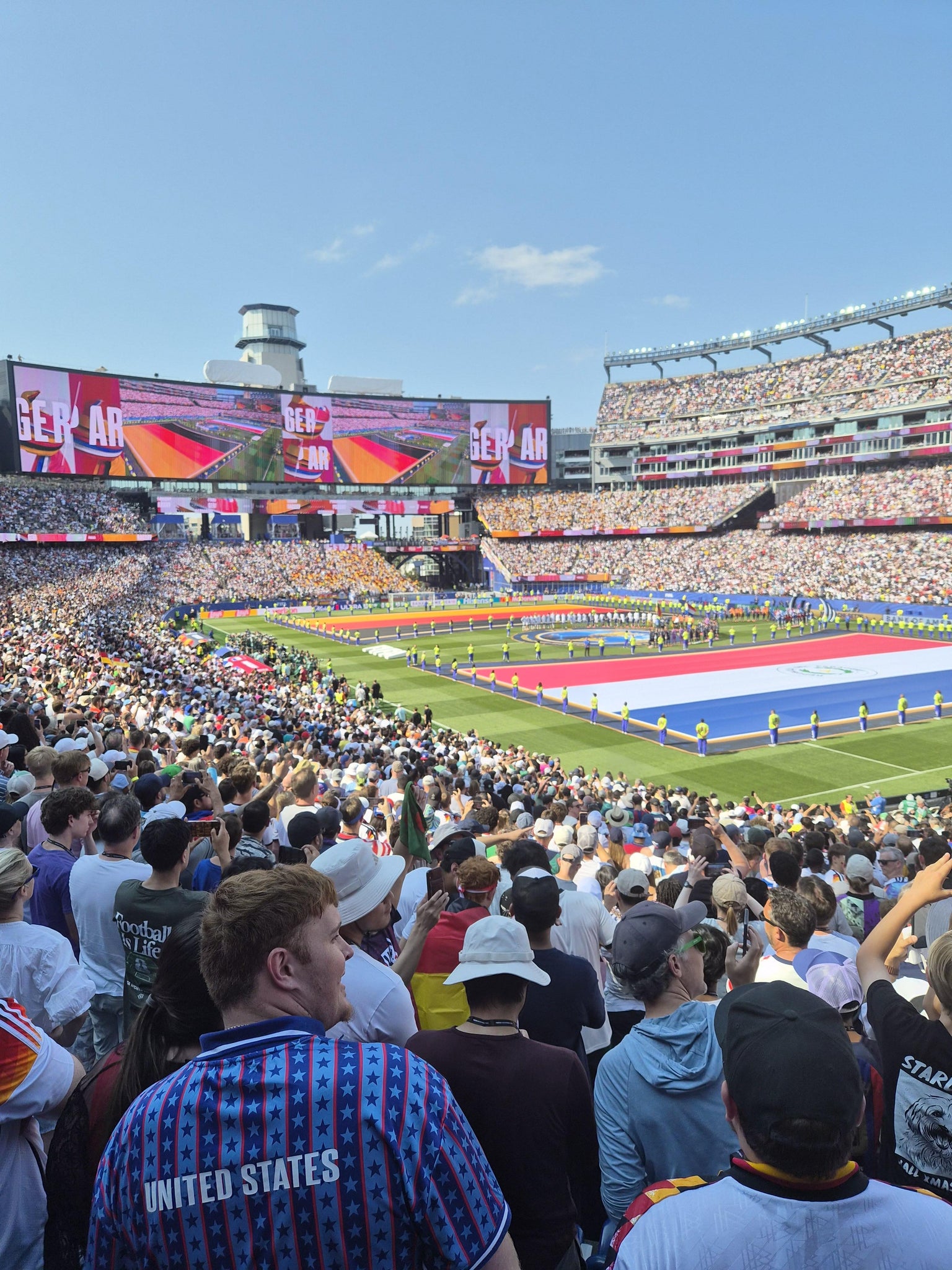 Real Fan View taken from Section 125 at Gillette Stadium by Russell B