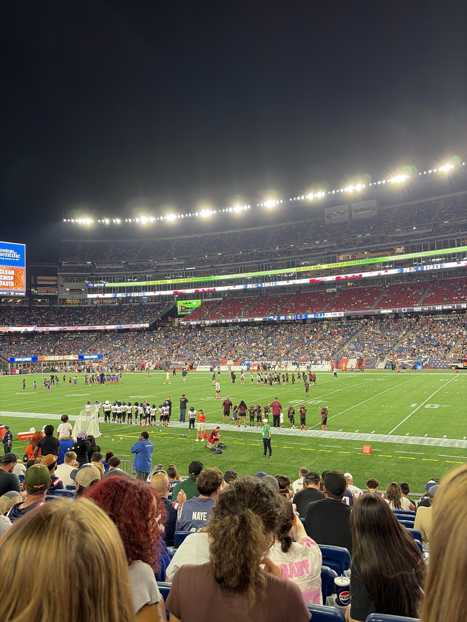 Real Fan View taken from Section 128 at Gillette Stadium by Ricardo F