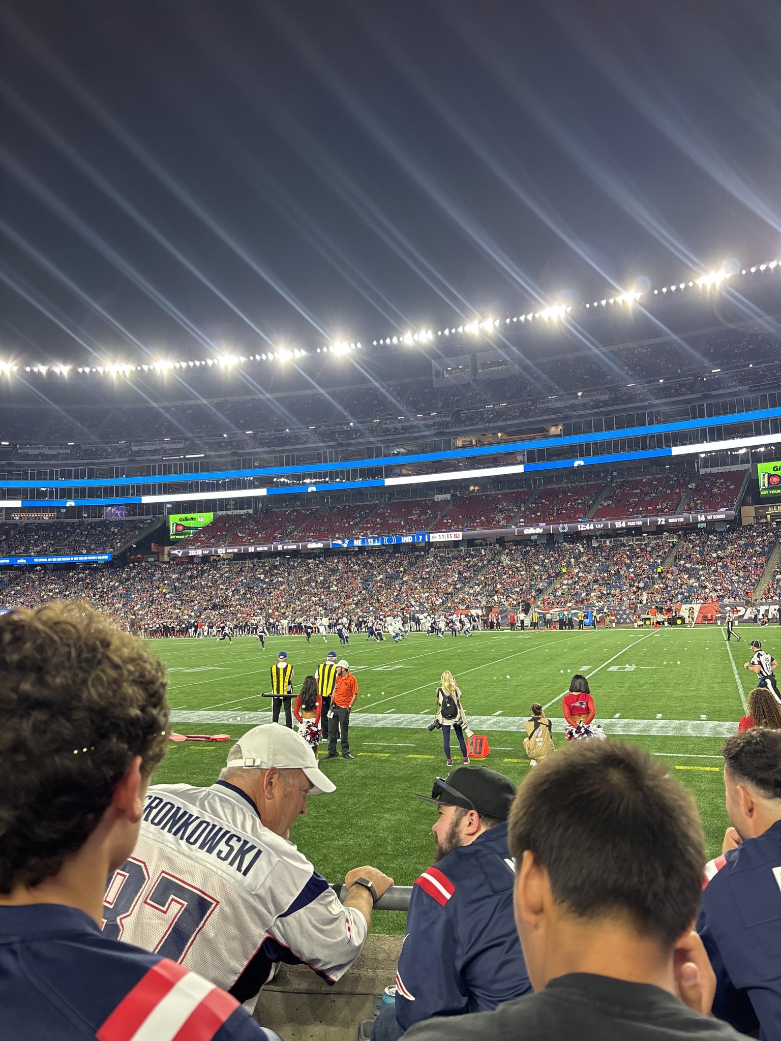 Real Fan View taken from Section 128 at Gillette Stadium by Morgan O