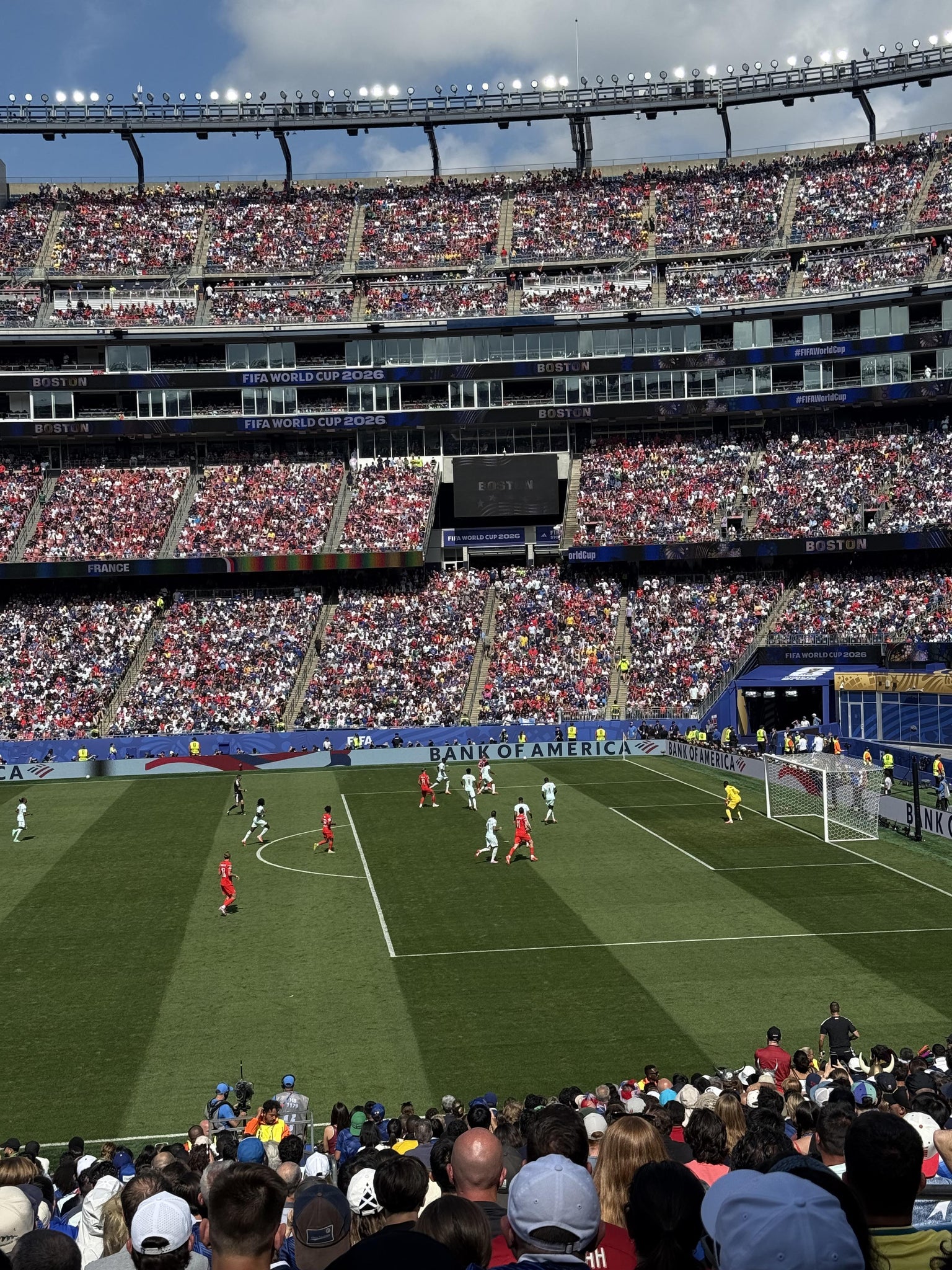 Vue réelle des fans prise de la Section 129 au site Gillette Stadium par Angus S