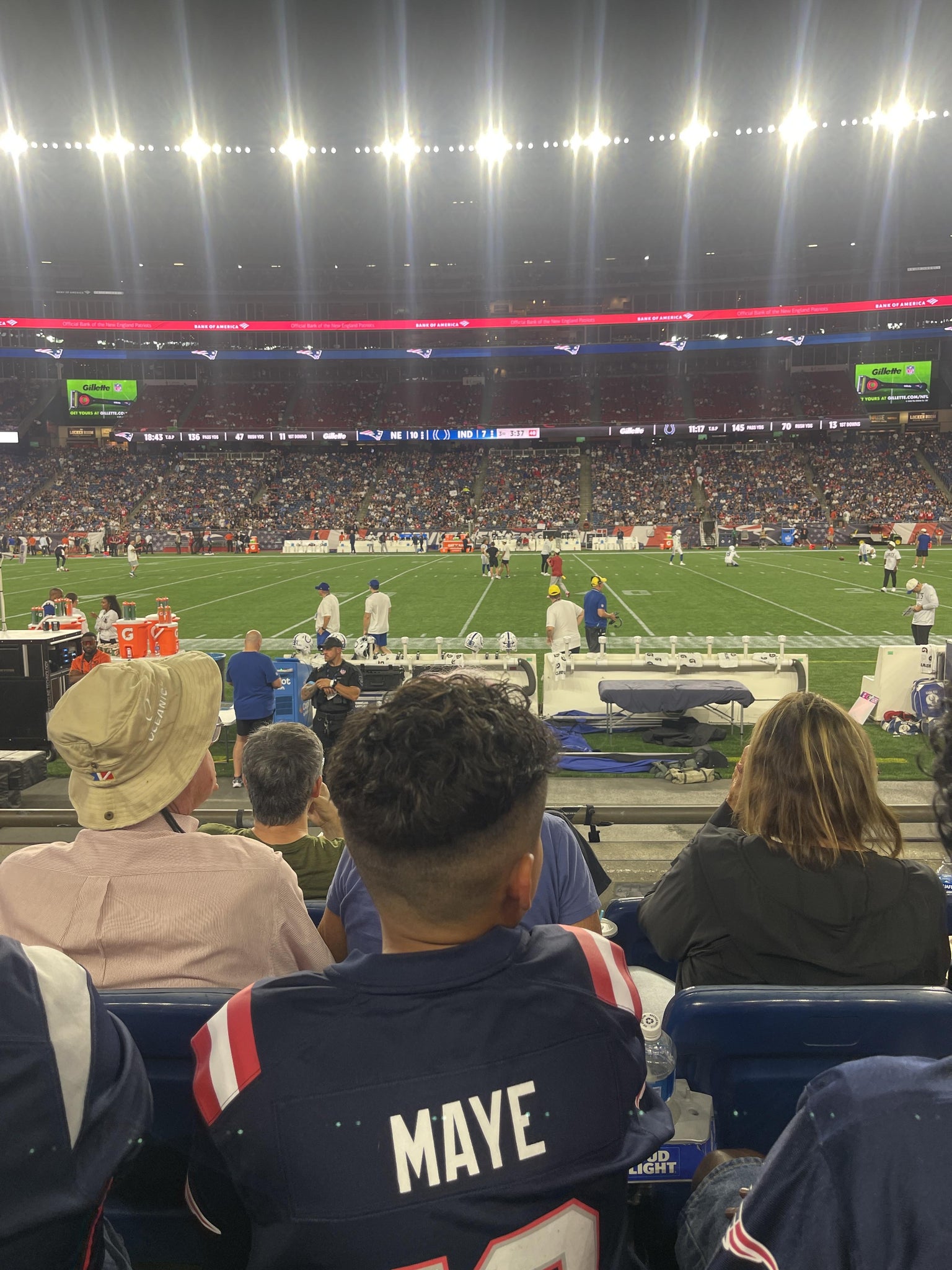Real Fan View taken from Section 131 at Gillette Stadium by Sacha R
