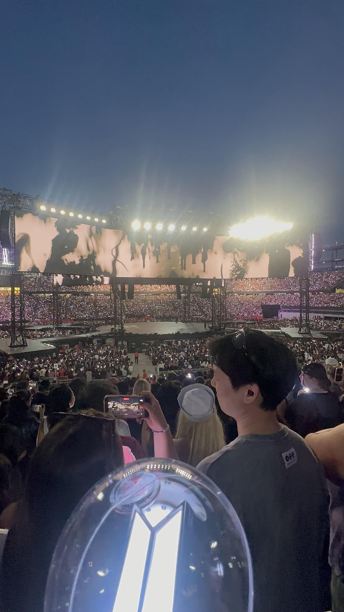 Vue réelle des fans prise de la Section 132 au site Gillette Stadium par Alaina A